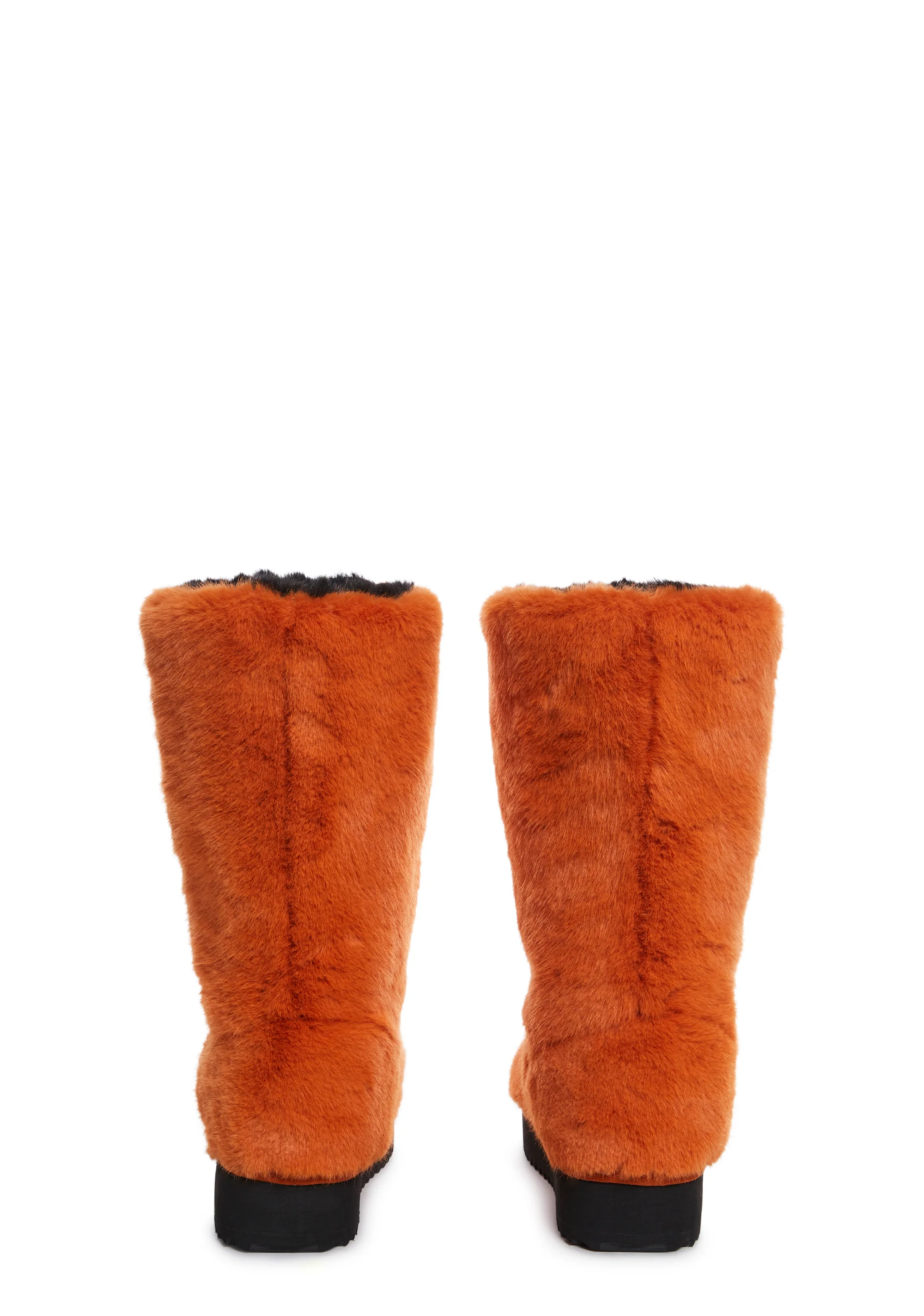 Plush Pumpkin Slipper Boots - Image 4