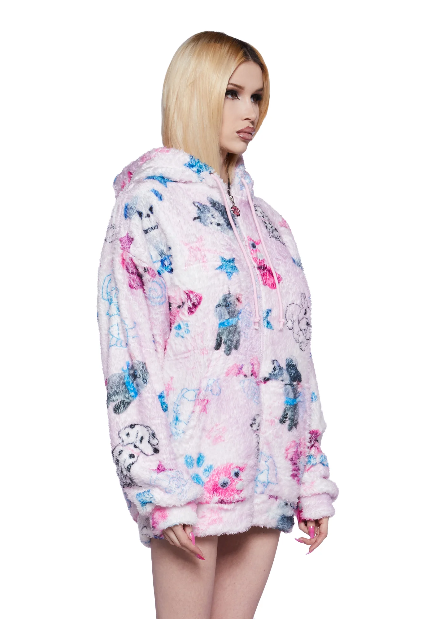 Plushie Paradise Hooded Sherpa Jacket - Image 3