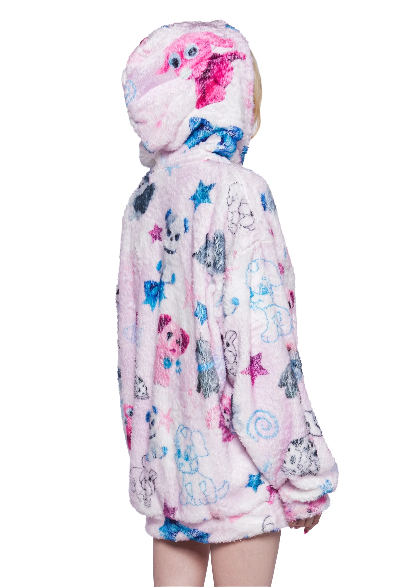 Plushie Paradise Hooded Sherpa Jacket - Image 4