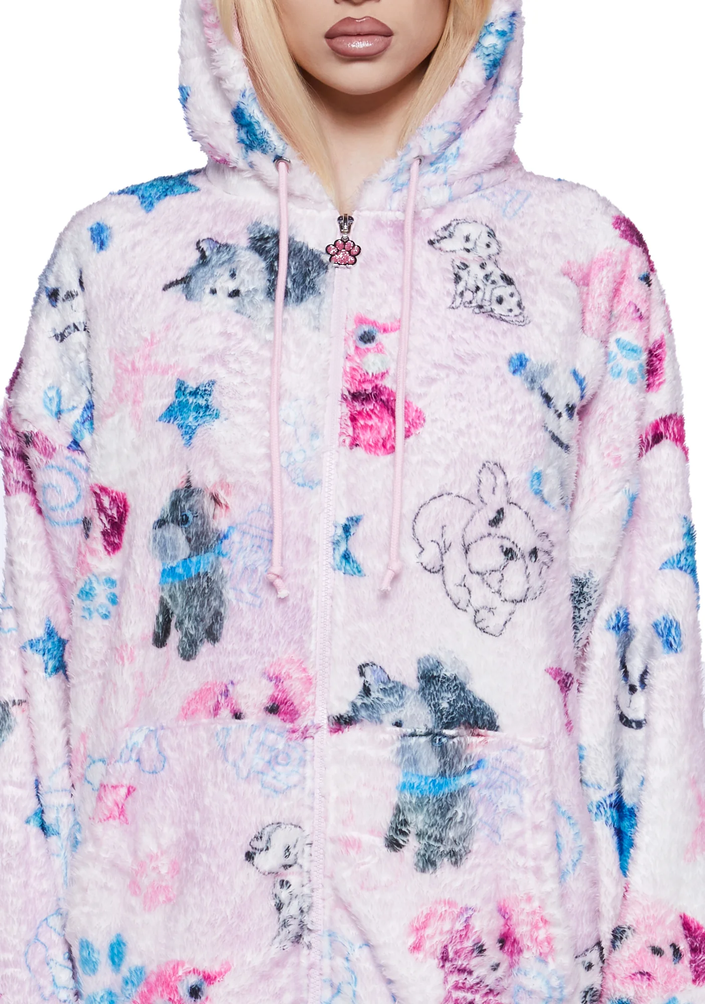 Plushie Paradise Hooded Sherpa Jacket - Image 5