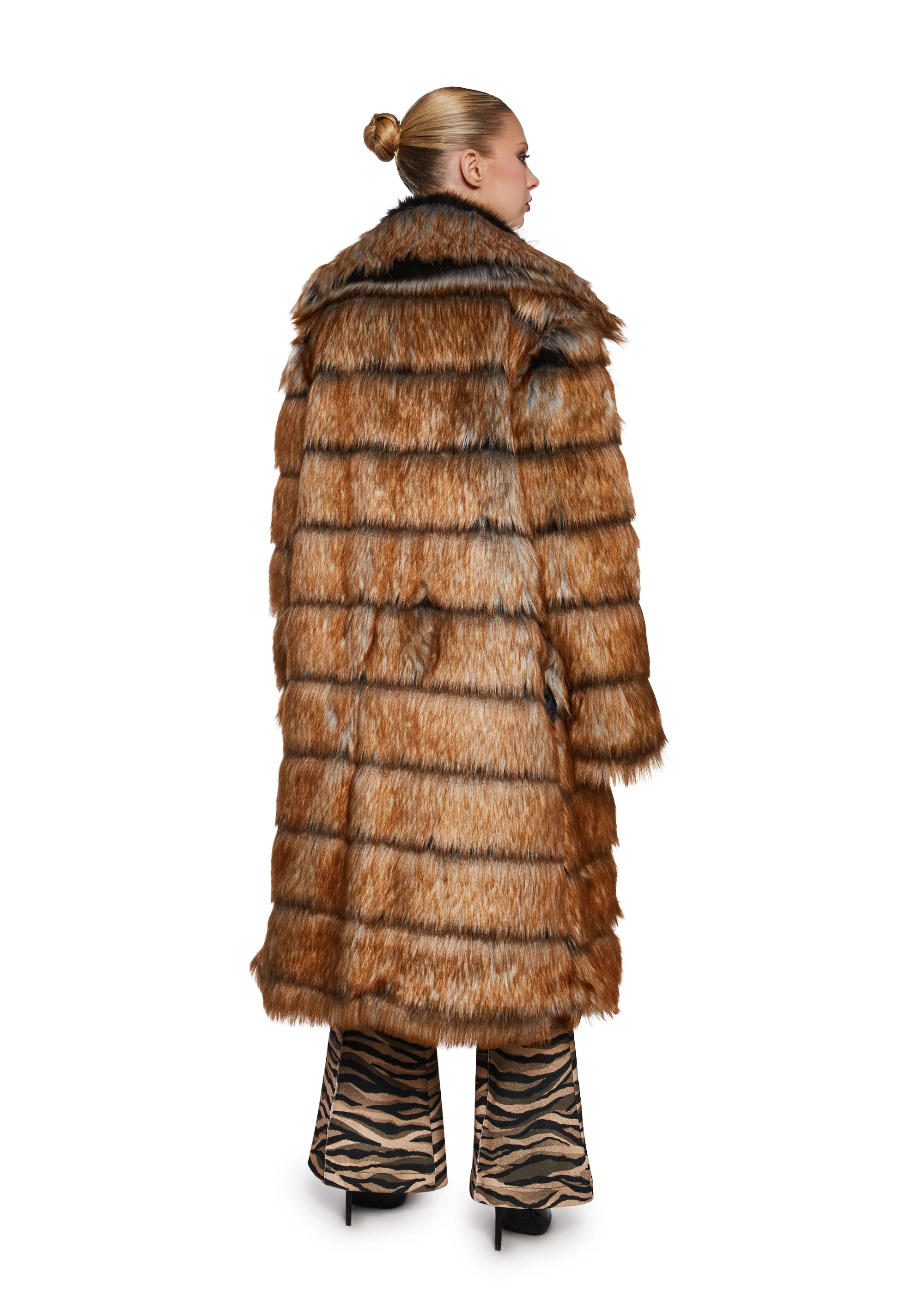 Poise And Power Faux Fur Coat - Image 4