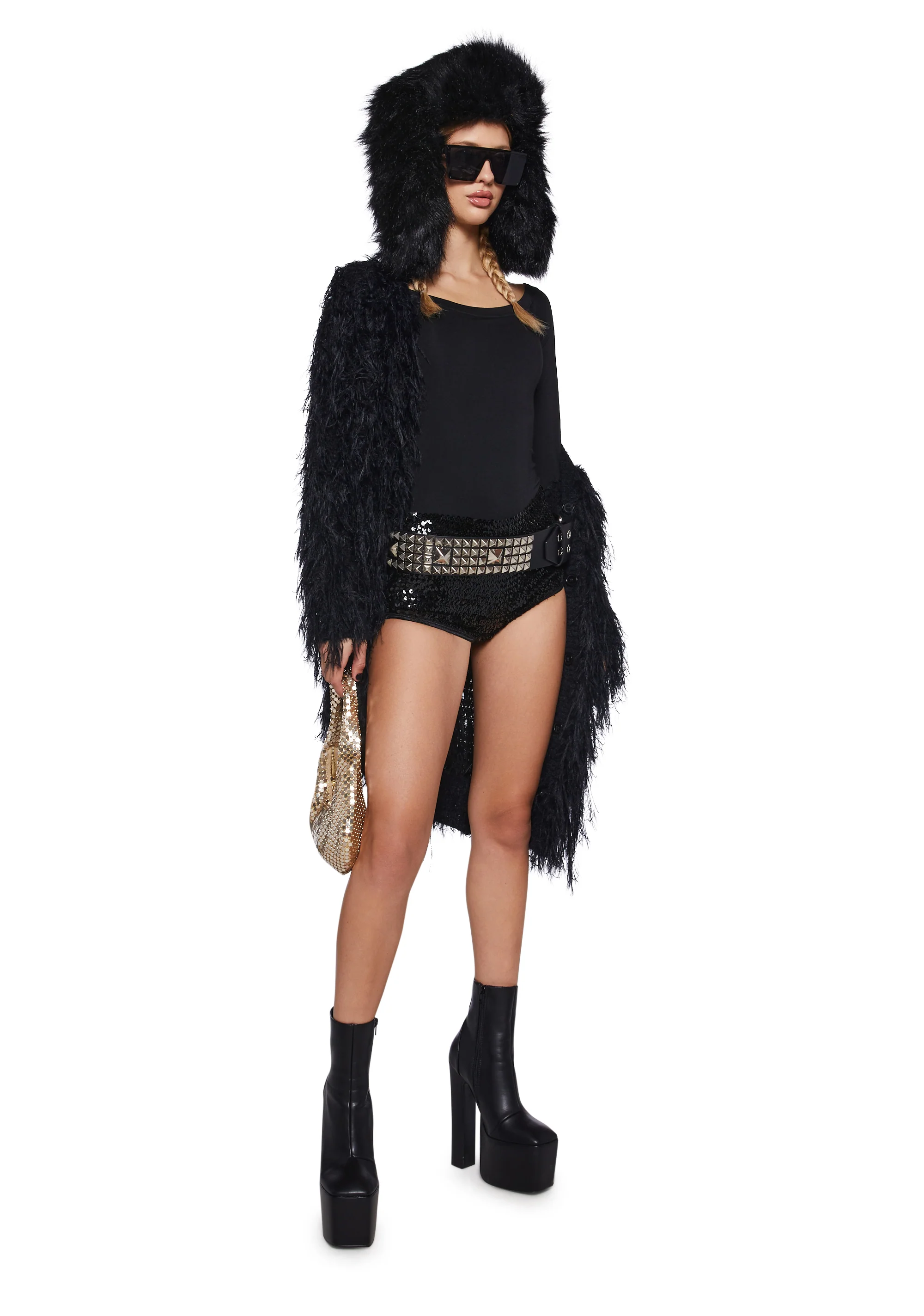 Polished Chicness Off The Shoulder Bodysuit - Black - Image 2