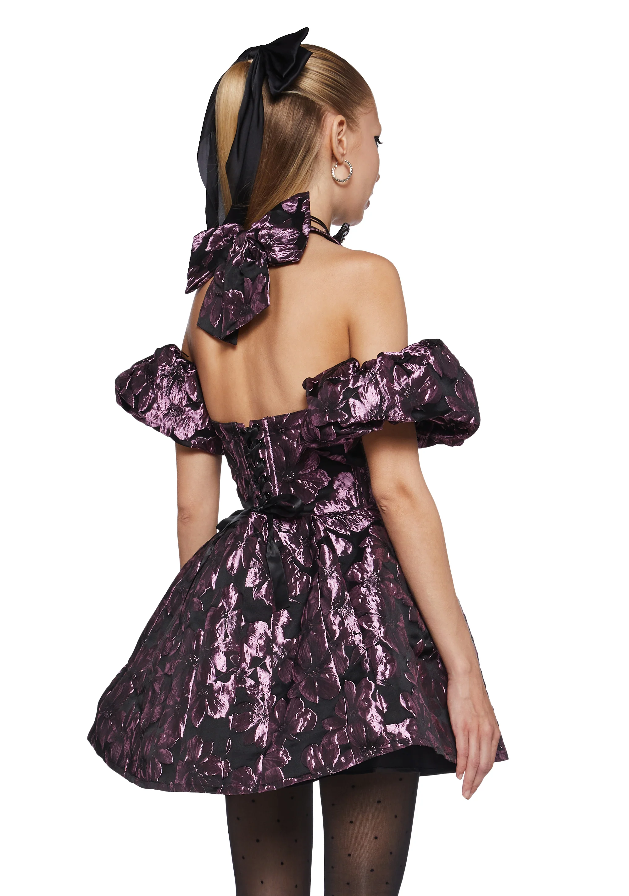 Polished Poise Mini Dress - Black - Image 5