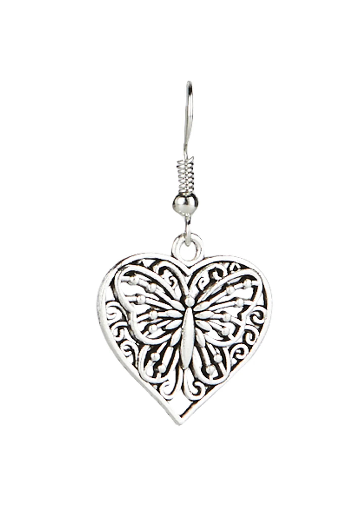 Polite Butterfly Drop Earrings - Image 2