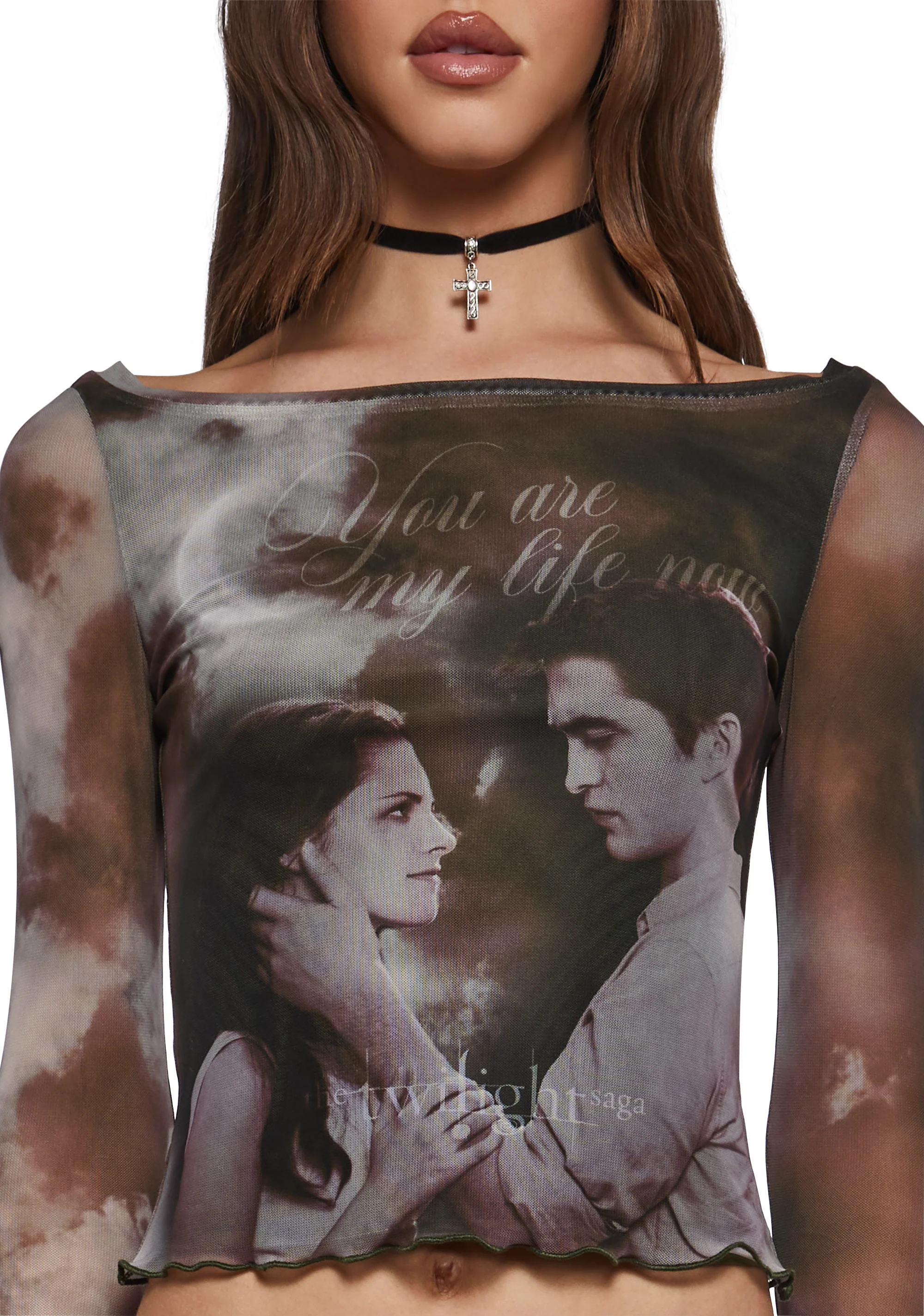 My Life Now Mesh Long Sleeve Top - Image 5