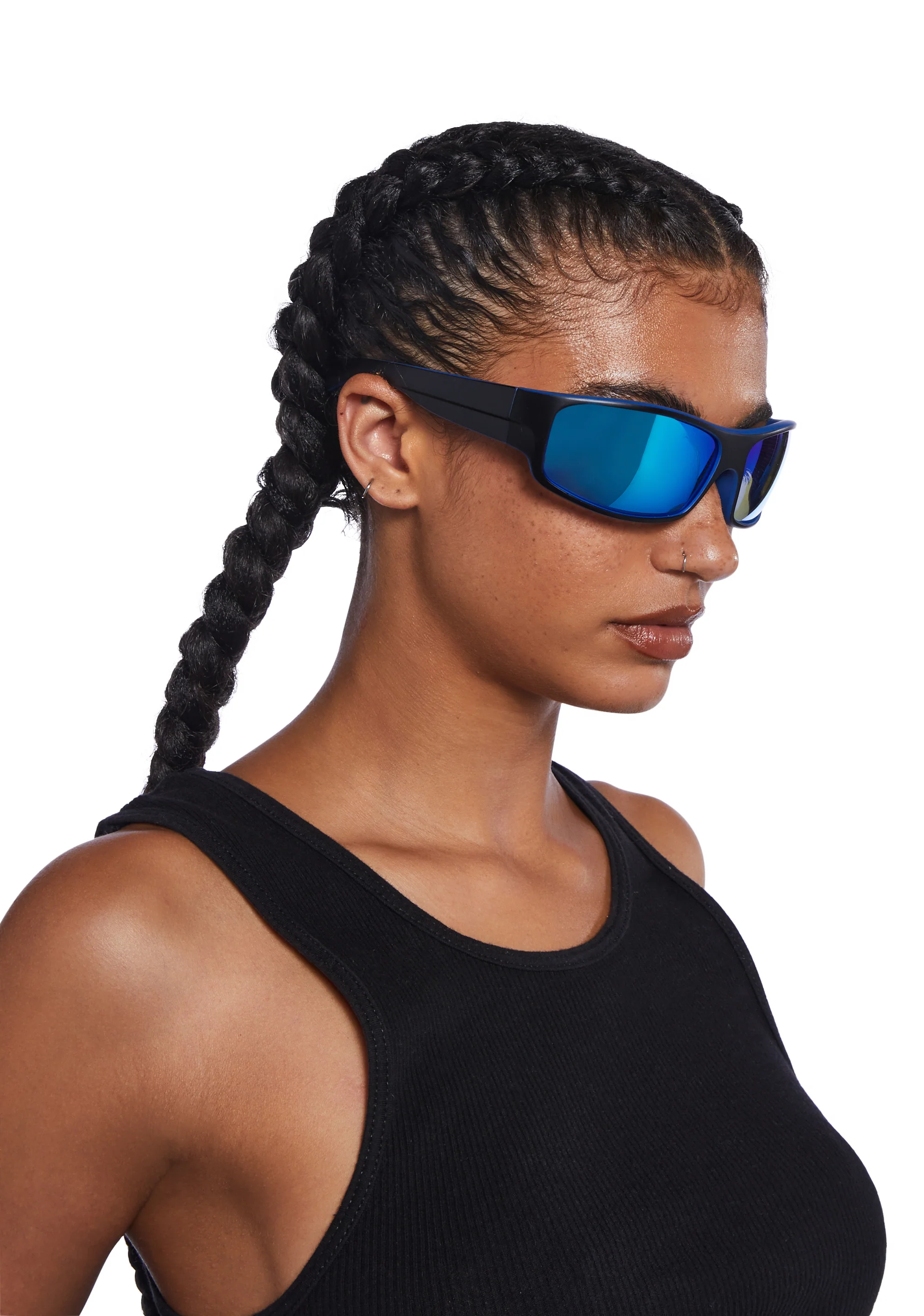 Poly Revo Shield Sunglasses - Blue - Image 2