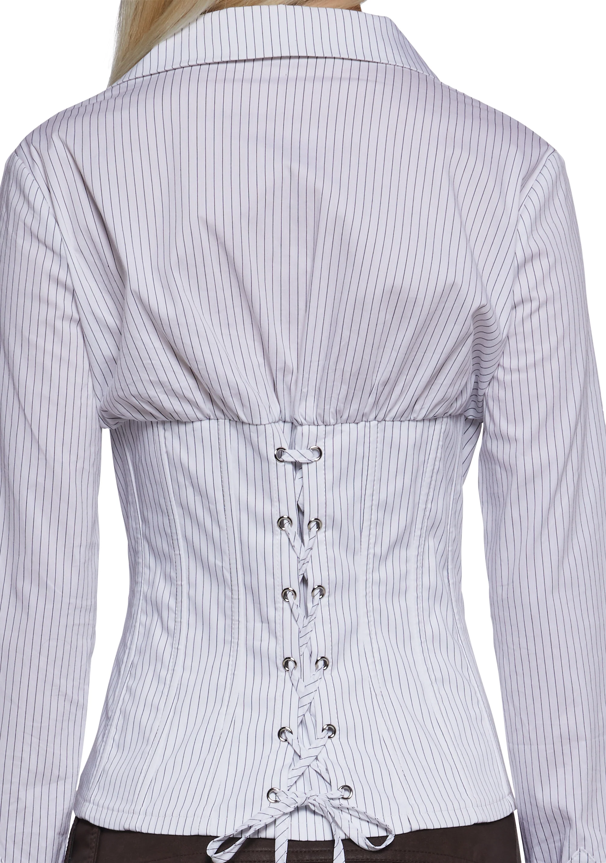 Office Siren Blouse - White - Image 7