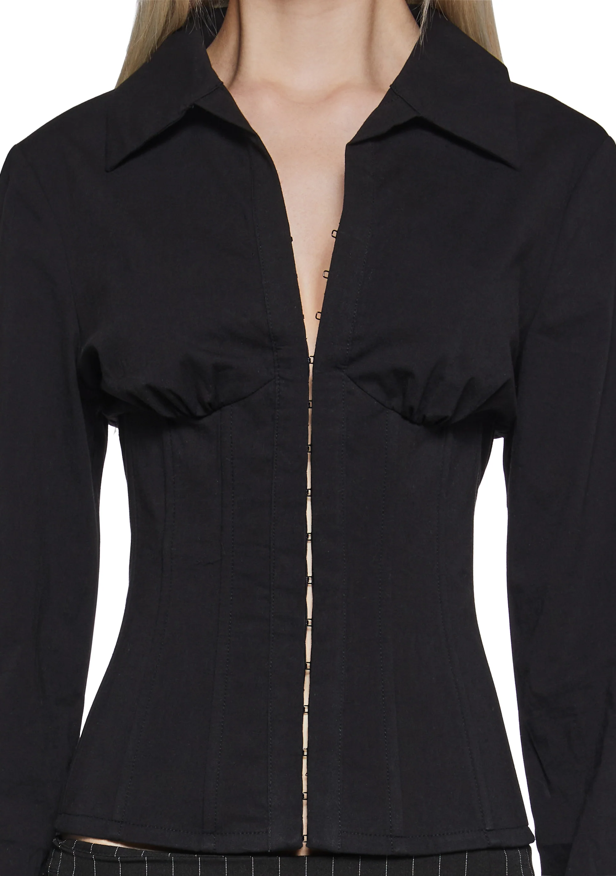 Office Siren Blouse - Black - Image 6