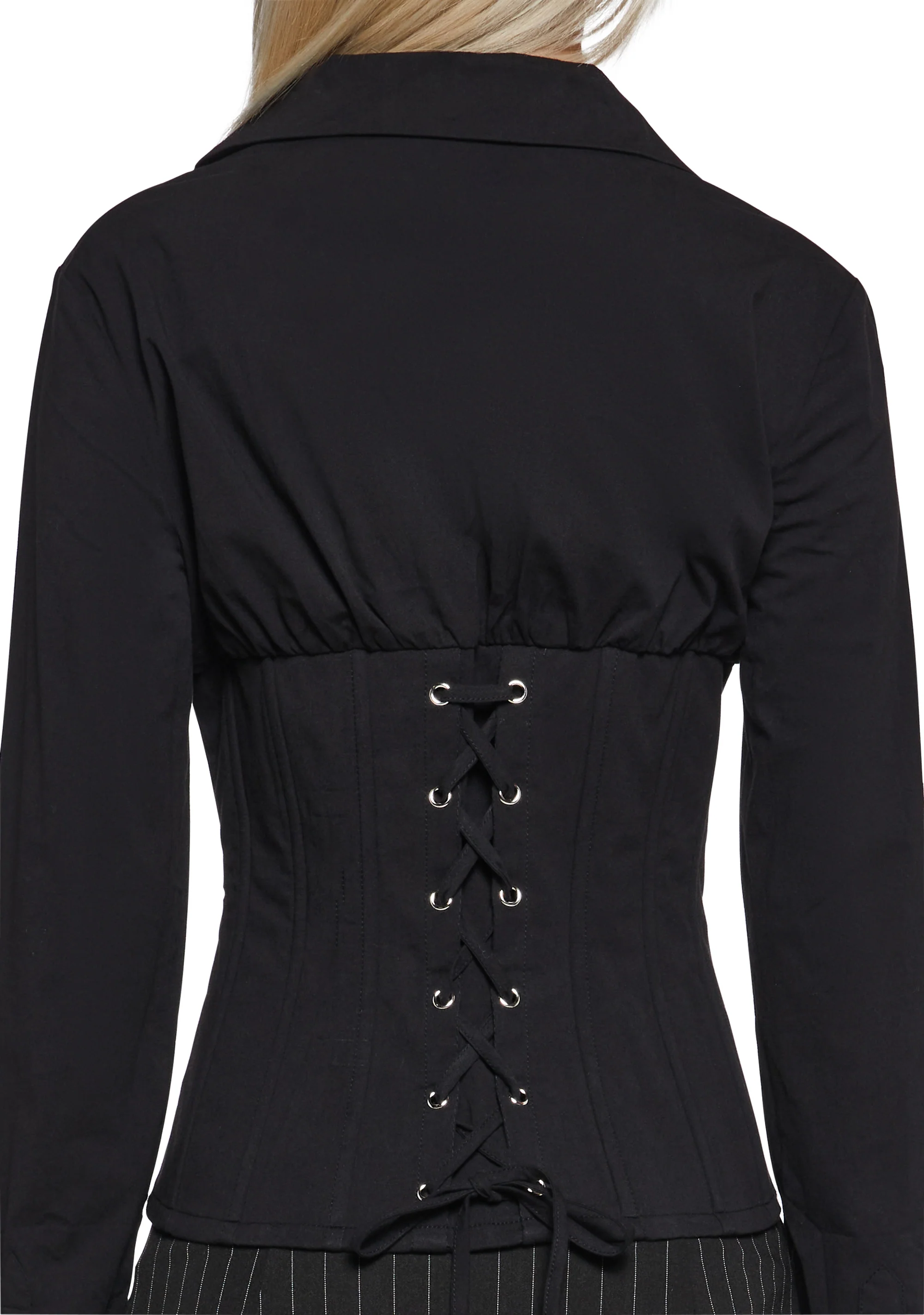 Office Siren Blouse - Black - Image 7