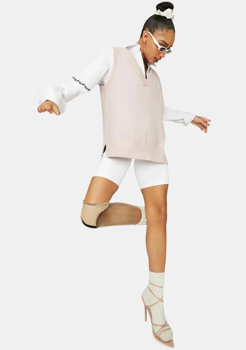 Posh Plans Oversized Sweater Vest - Image 3