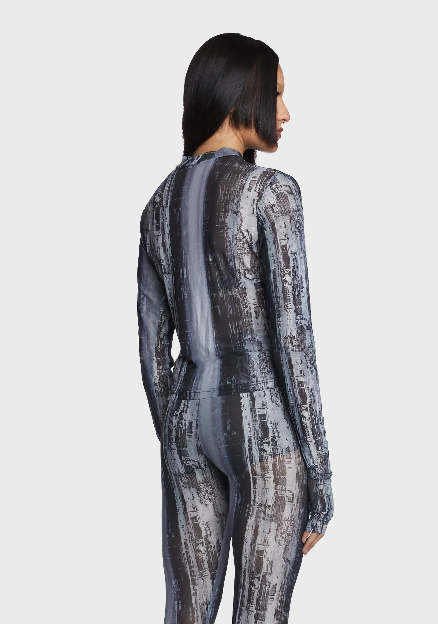 Post Apocalyptic Techwear Mesh Shirt - Image 3