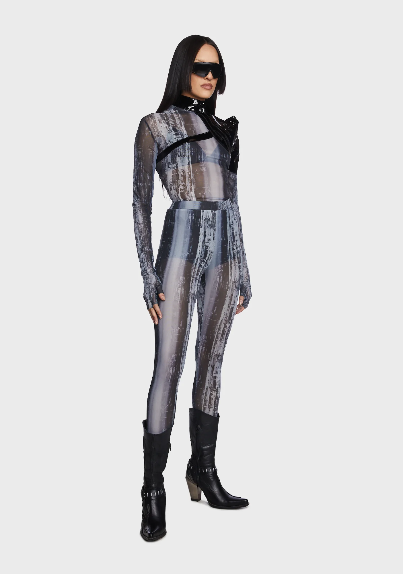 Post Apocalyptic Techwear Mesh Shirt - Image 4