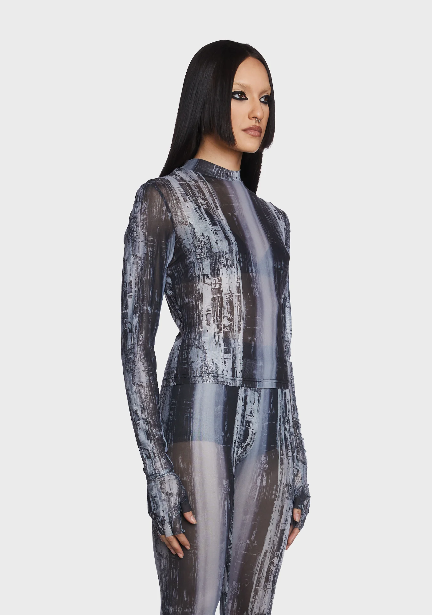 Post Apocalyptic Techwear Mesh Shirt - Image 5