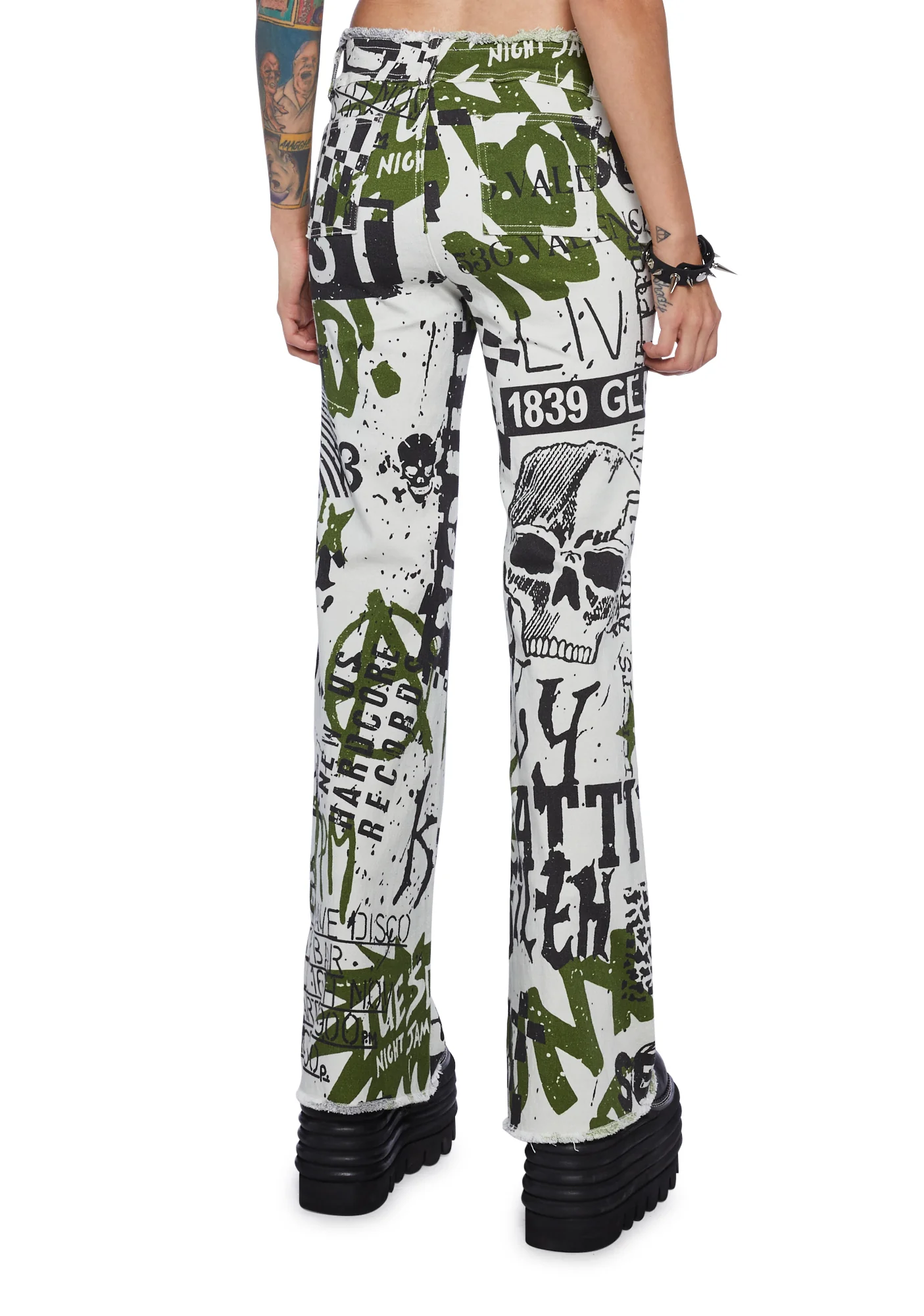 Post Punk Age Wide Leg Pants - Image 4