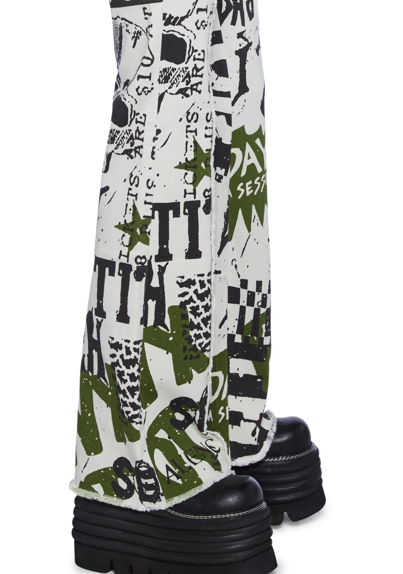 Post Punk Age Wide Leg Pants - Image 5