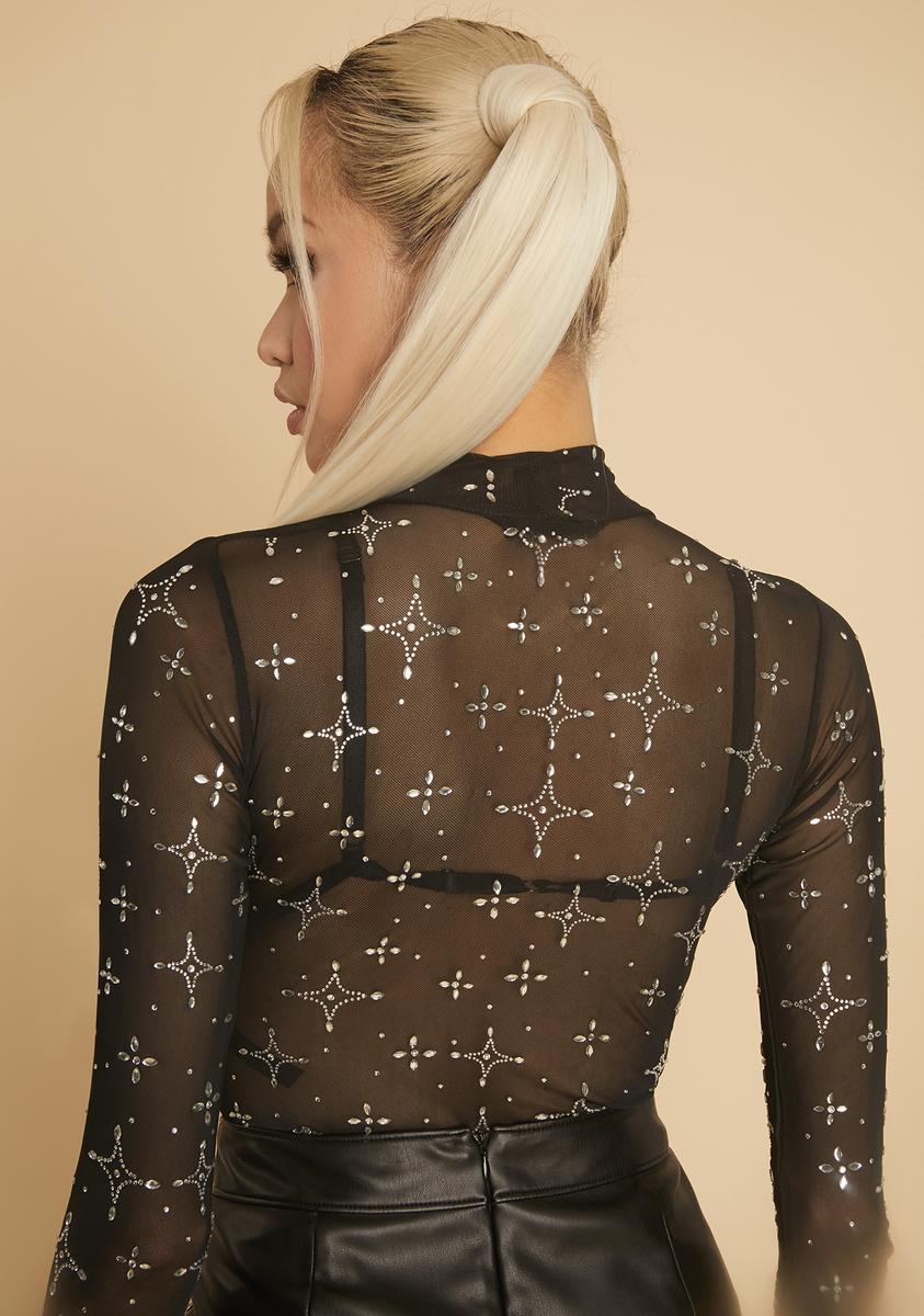Post Worthy Sweetie Rhinestone Bodysuit - Image 4