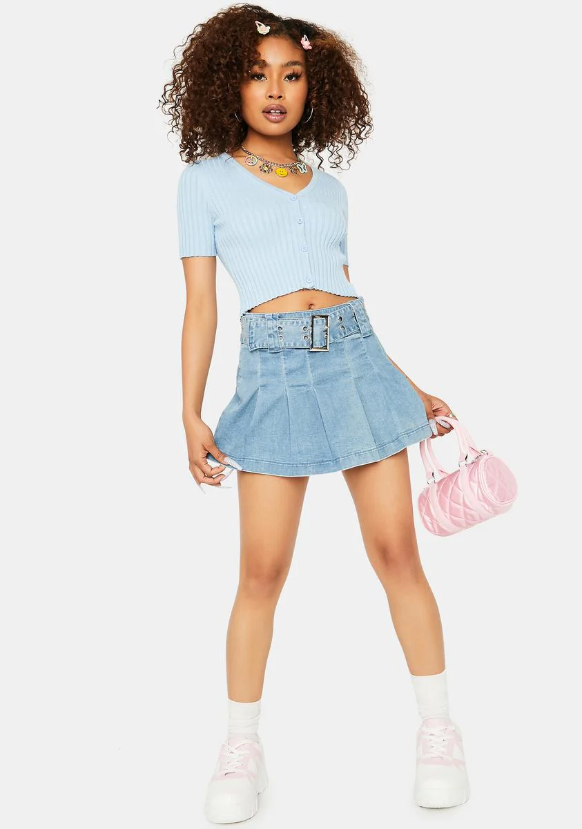 Powder That Could Be Me Cropped Cardigan - Image 3