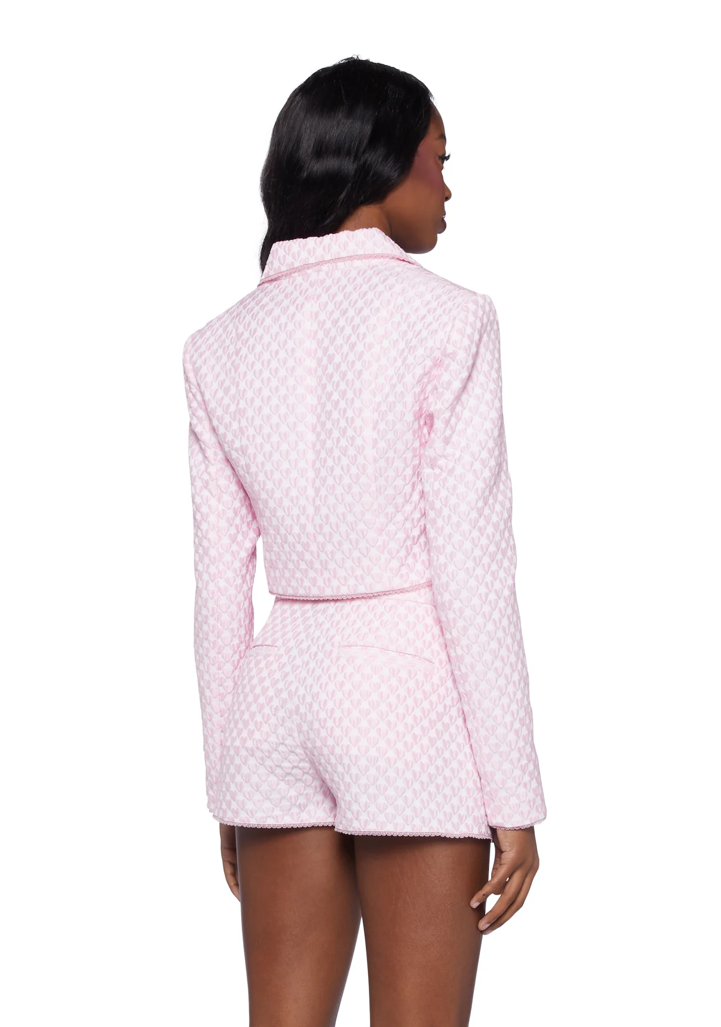 Power Glamour Cropped Blazer - Image 4