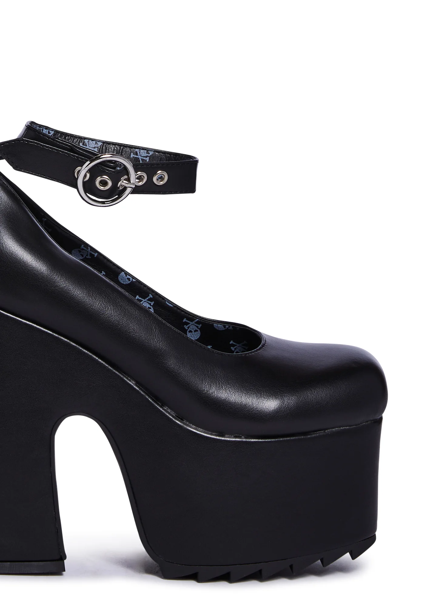 Power Trip Chunky Platform Heels - Black - Image 2