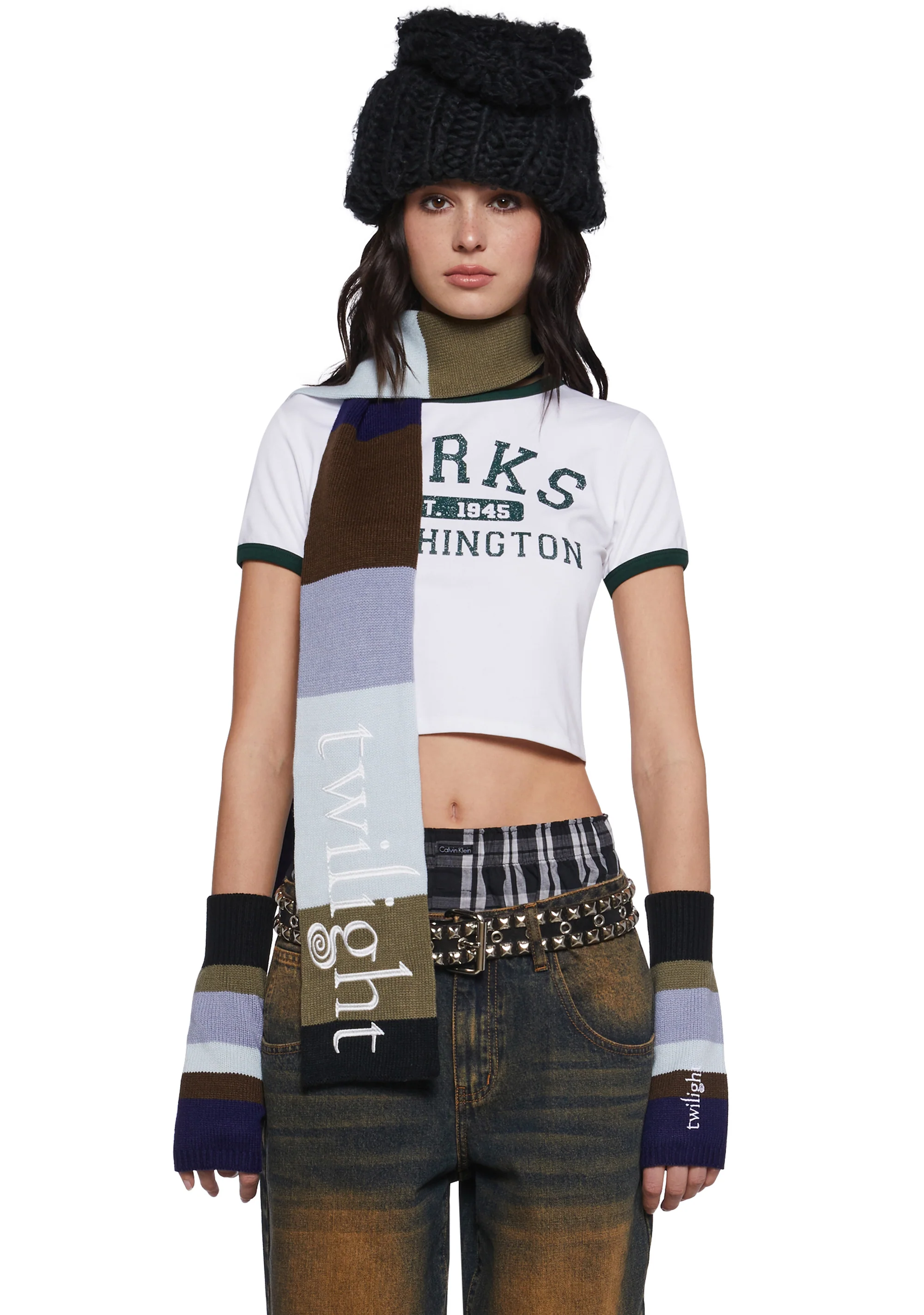 Premonitions Striped Arm Warmers - Image 2