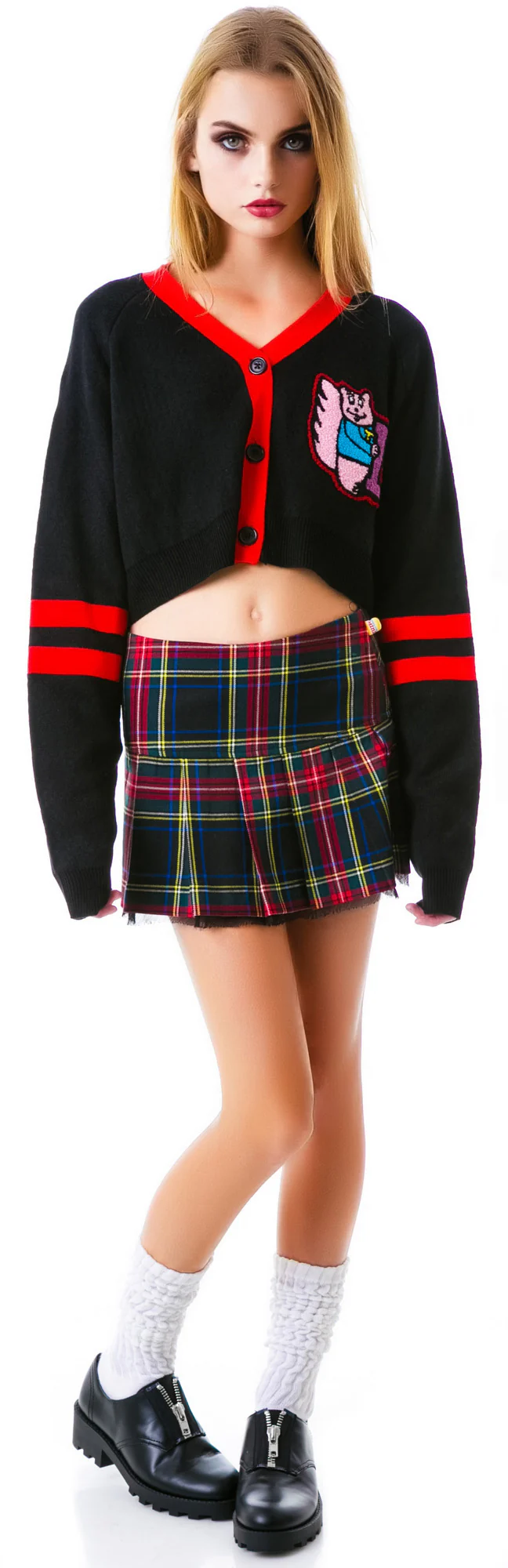 Preppy Crop Cardigan - Image 4