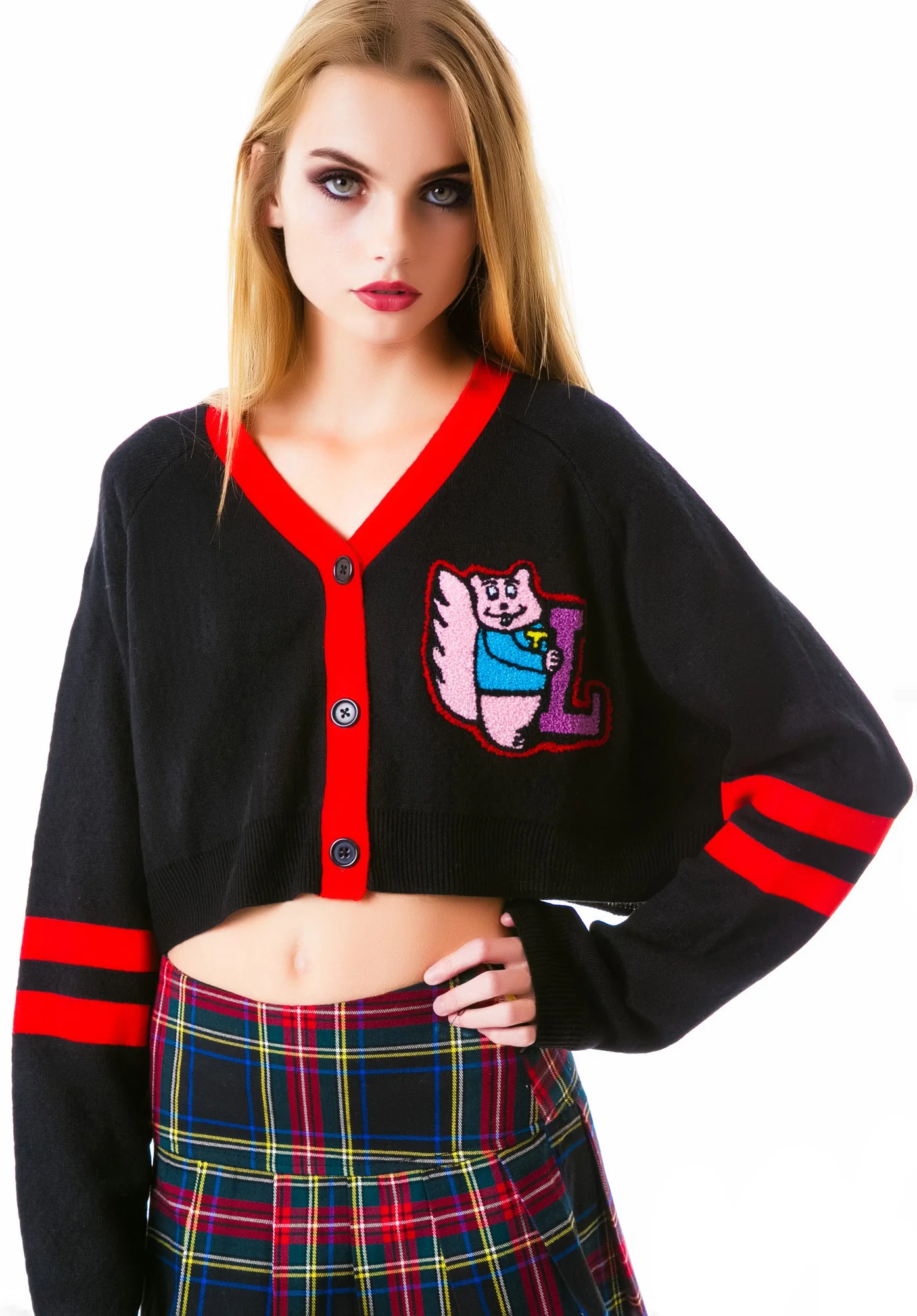 Preppy Crop Cardigan - Image 5