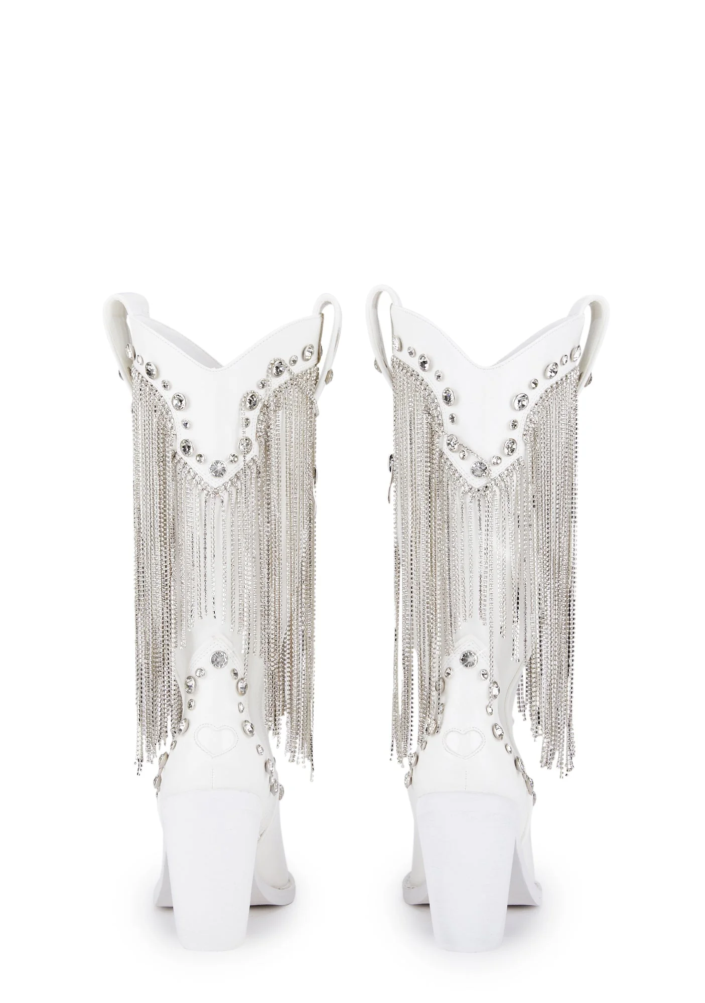 Present Perfect Cowboy Boots - White - Image 4