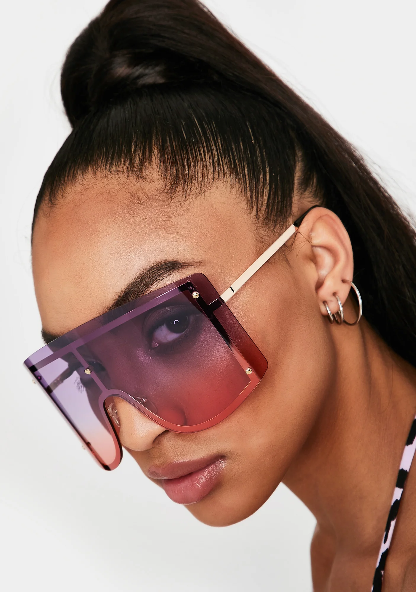 Pretty High Ratings Shield Sunglasses - Image 2