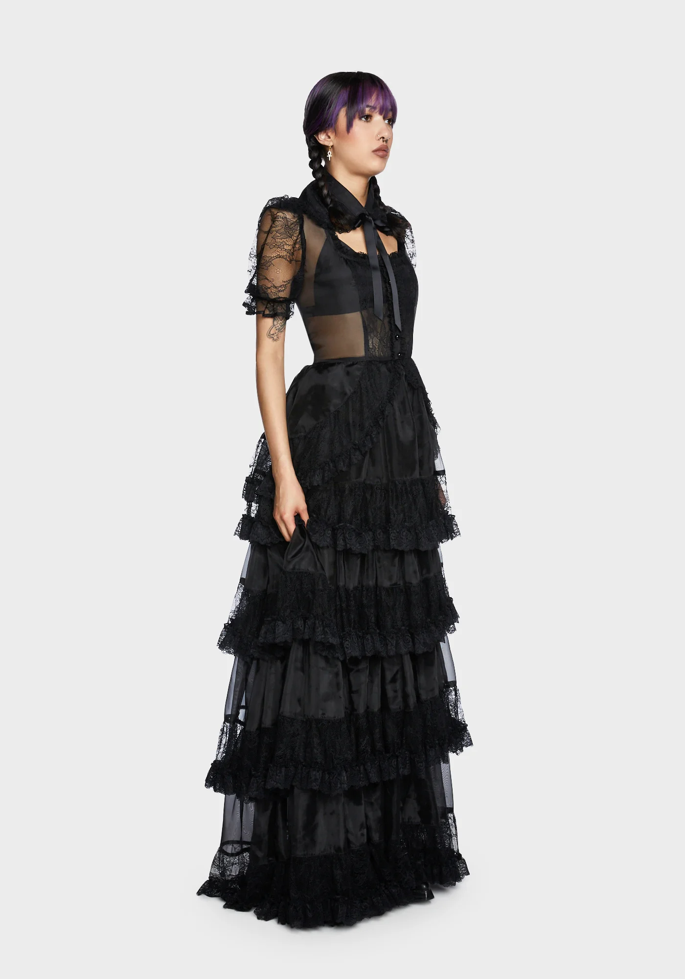 Pretty Imperfect Maxi Dress - Black - Image 3