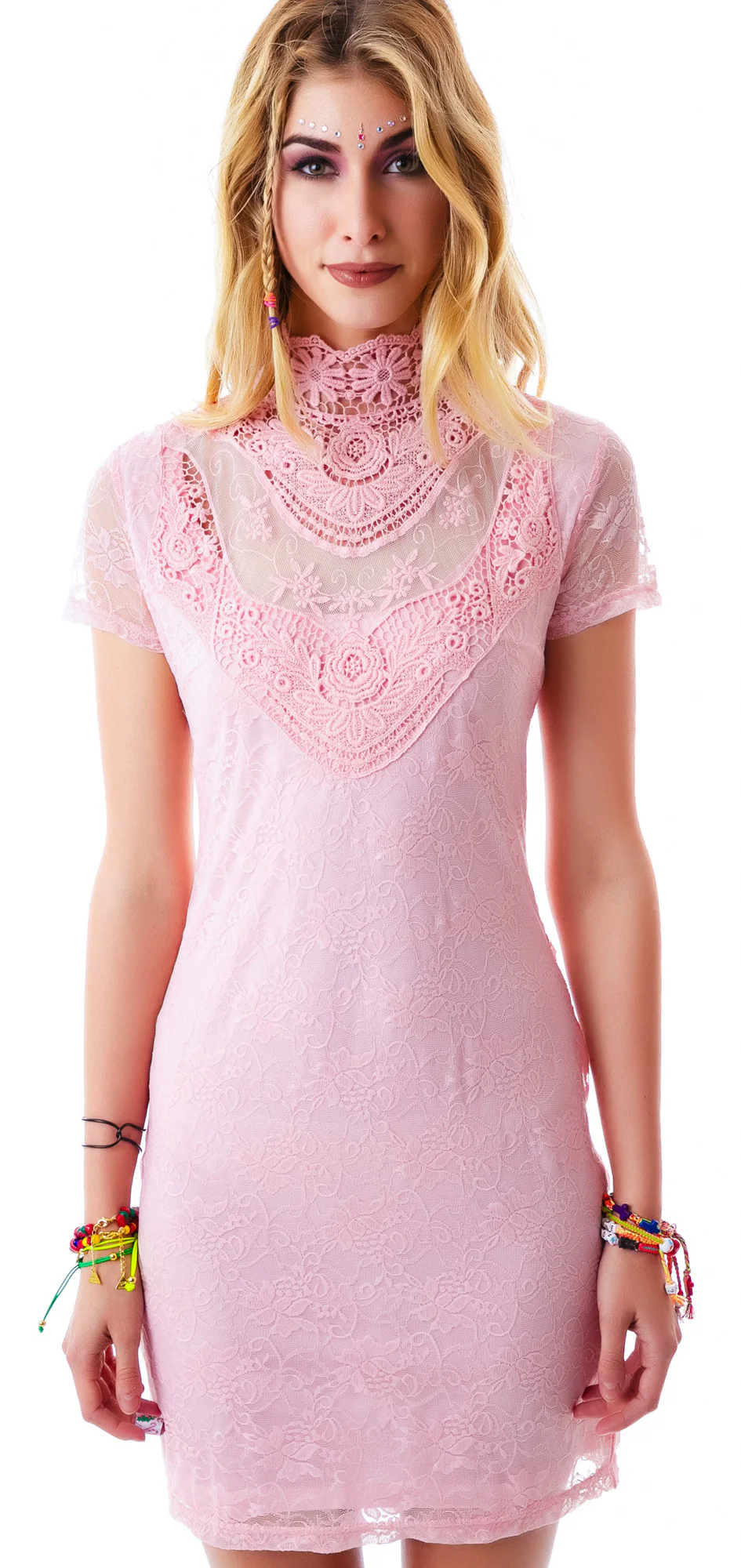 Pretty in Peony Lace Dress - Image 9