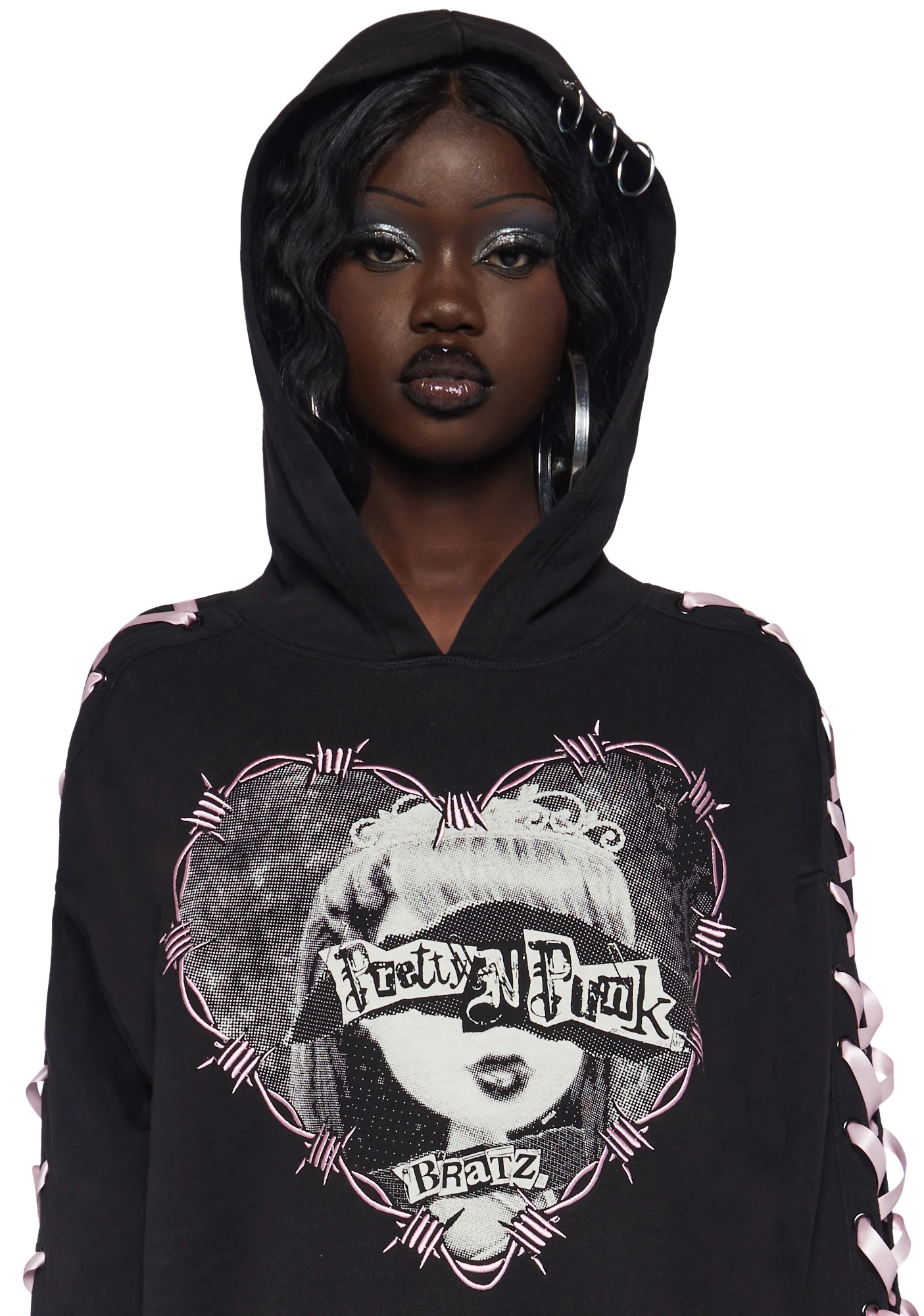 Pretty Punk Pullover Hoodie - Image 5