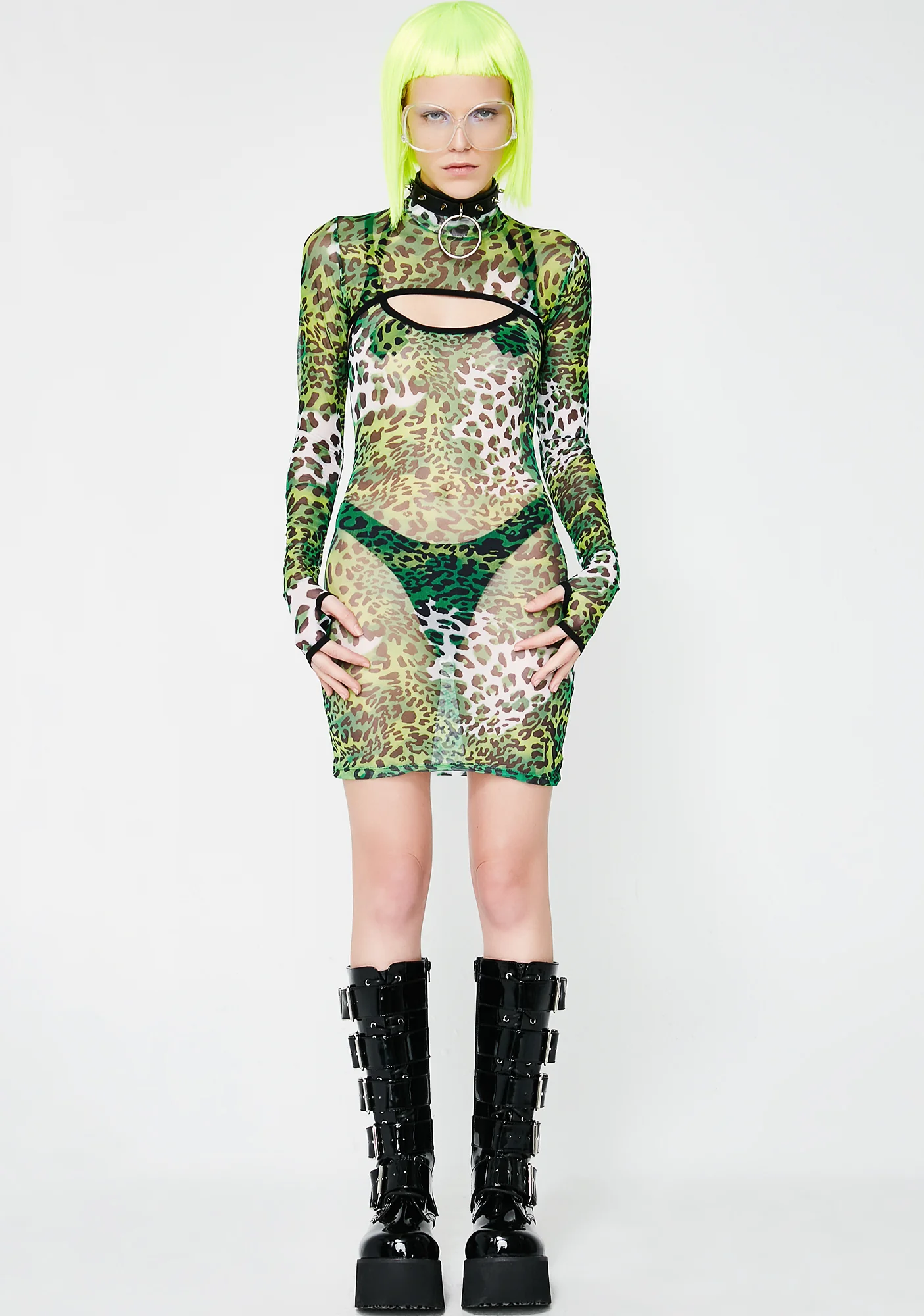 Prey On You Sheer Dress - Image 4