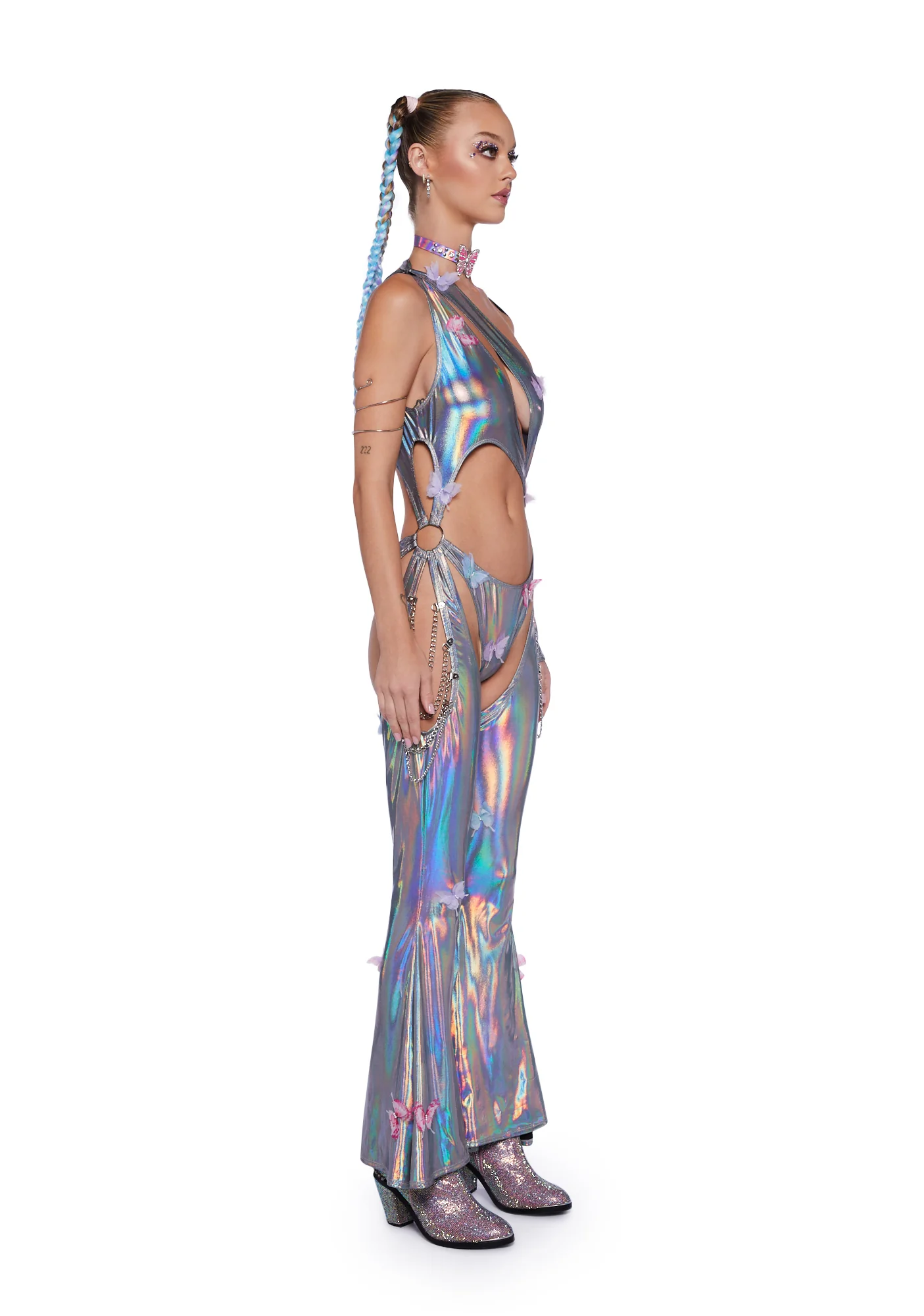 Prism Moonwalk Cut-Out Catsuit - Fairy Supreme - Image 3