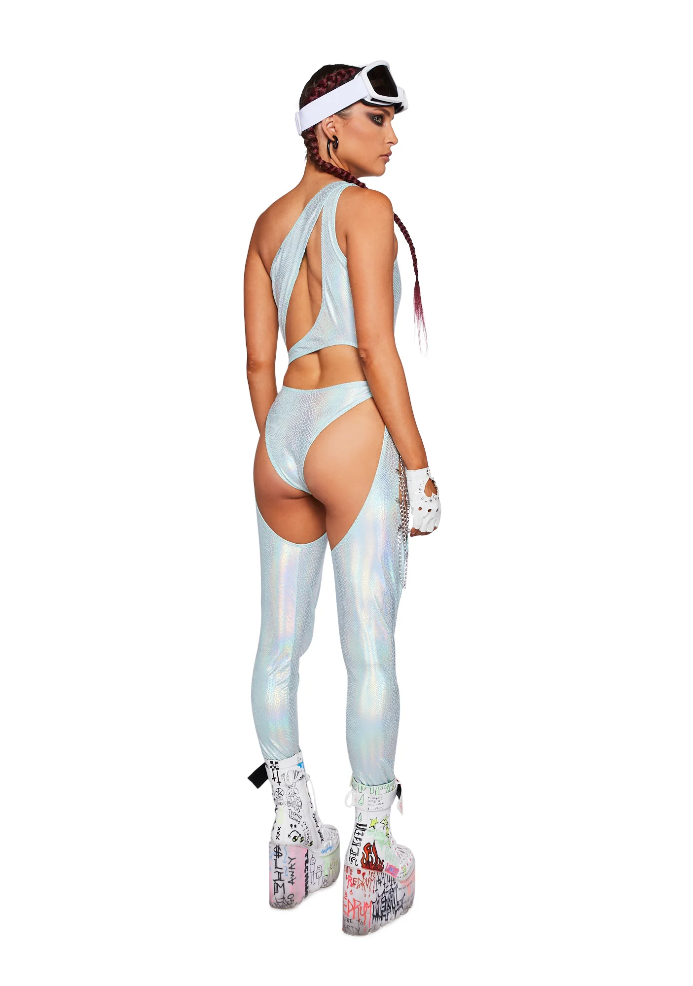 Prism Moonwalk Cut-Out Catsuit - Snake - Image 4