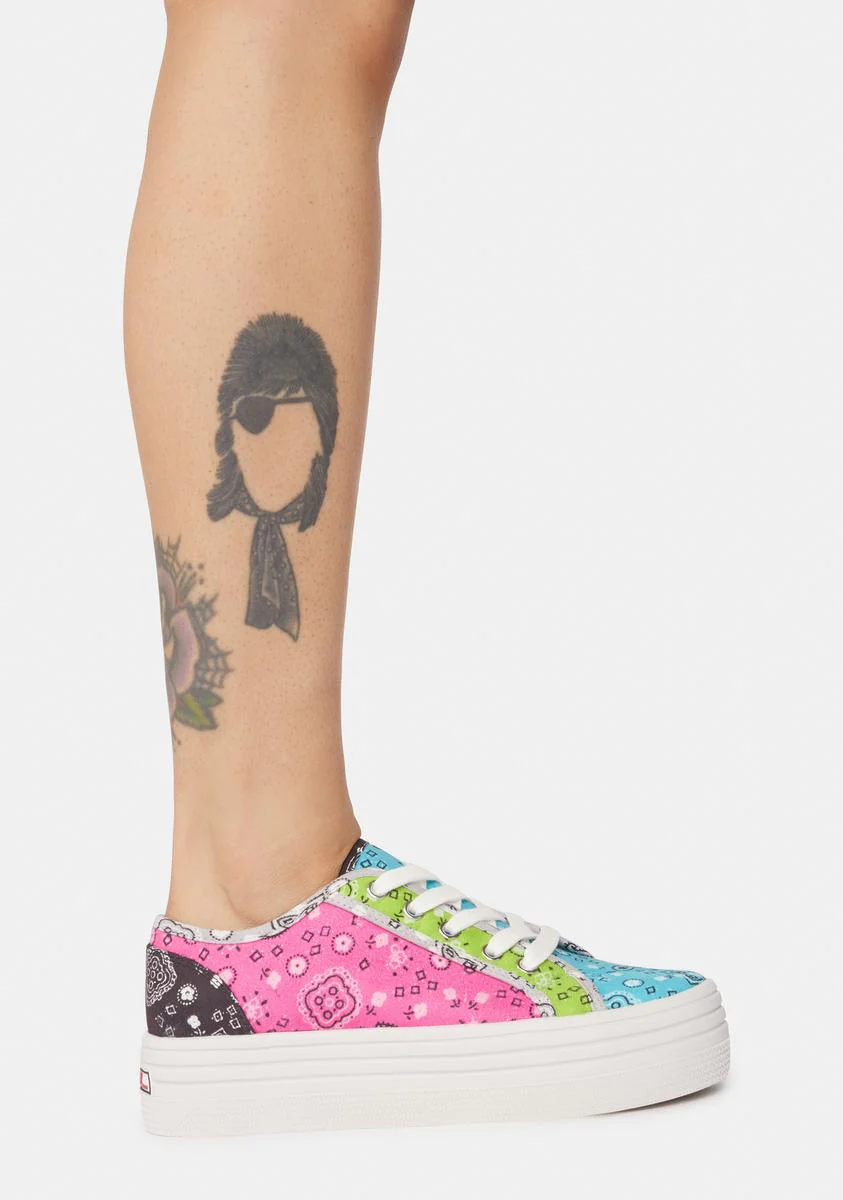 Prism Paisley Bobbi Platform Sneakers - Image 3