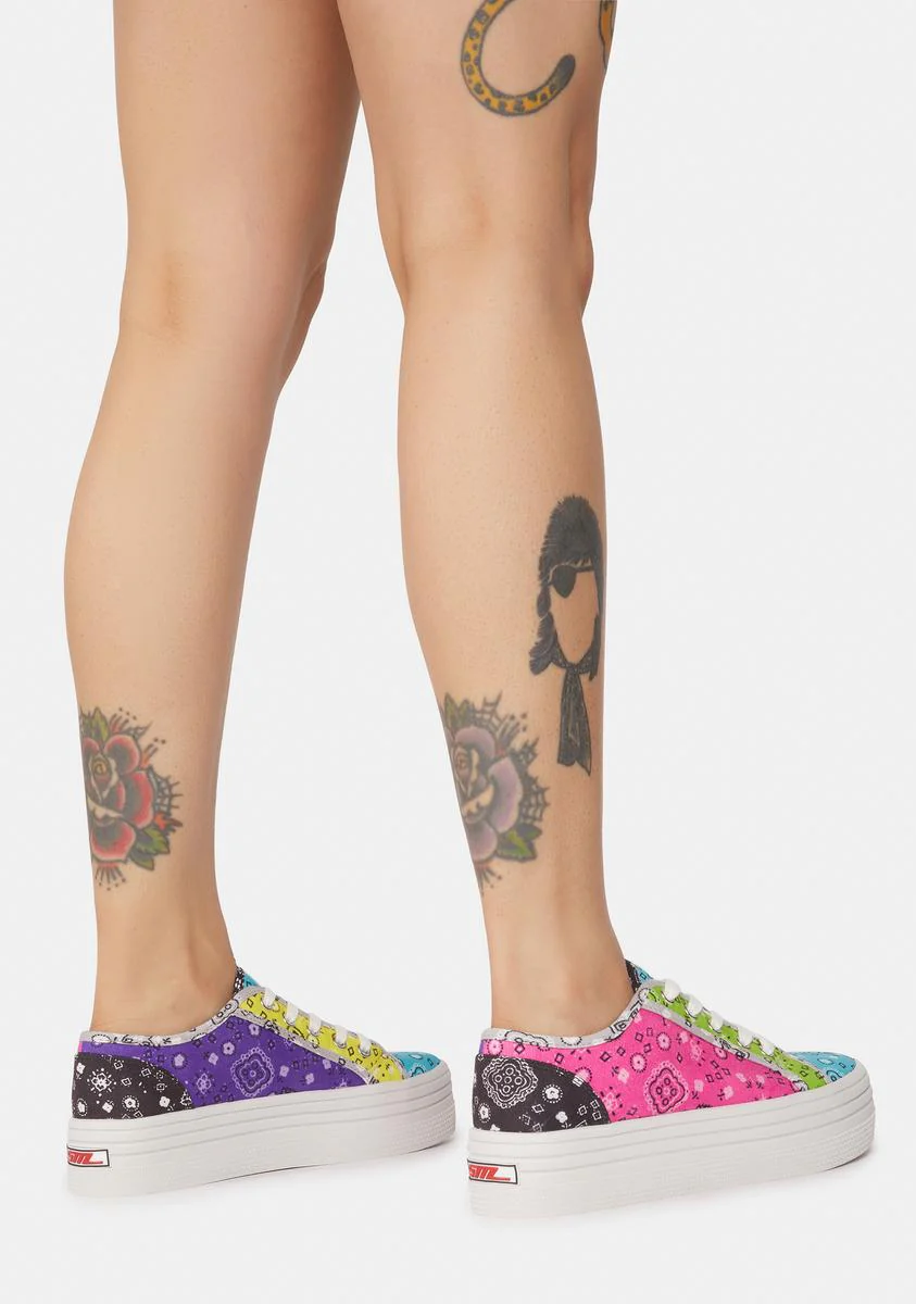 Prism Paisley Bobbi Platform Sneakers - Image 5