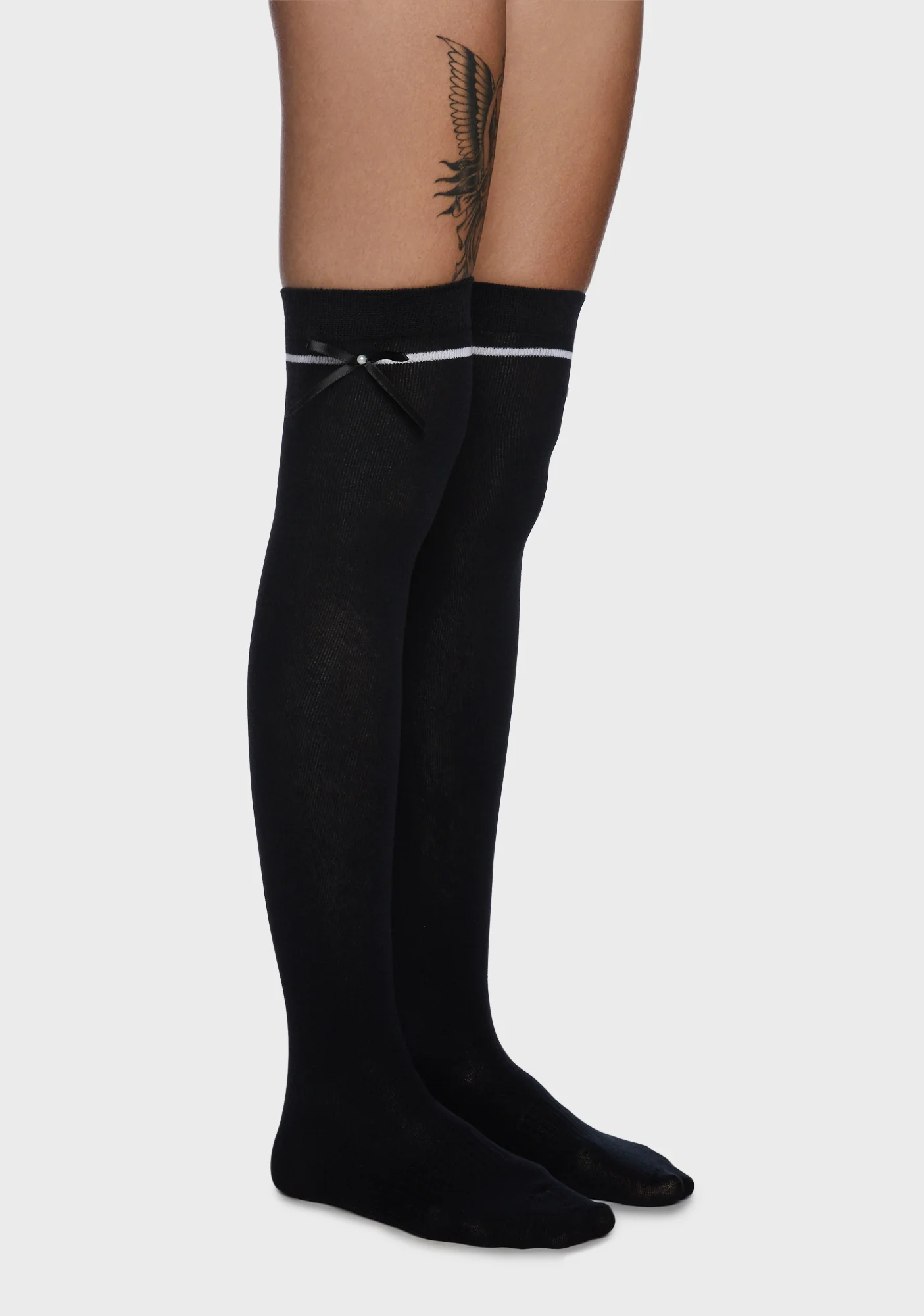 Proper Demeanor Thigh-High Socks - Image 2