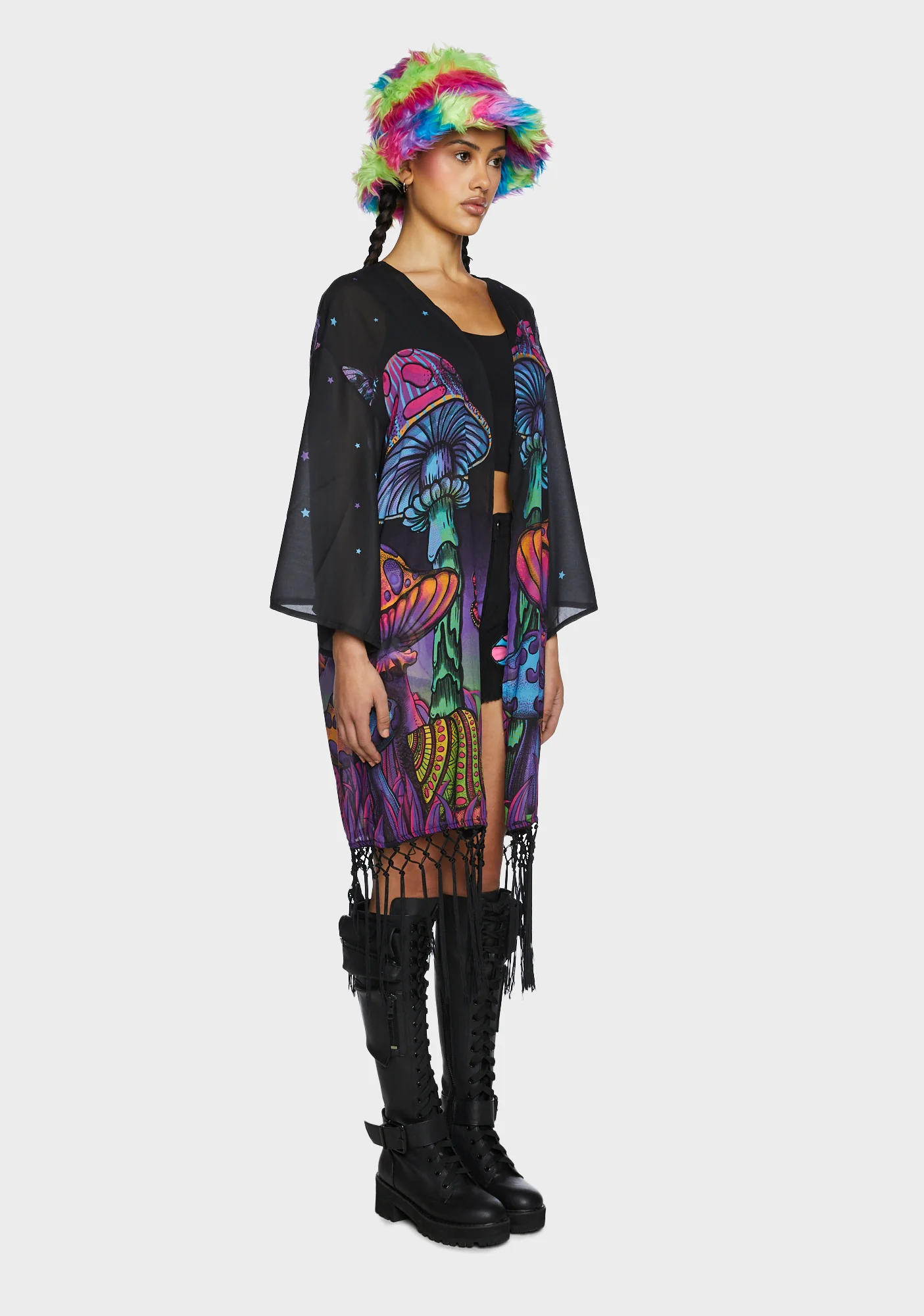 Psychedelic Fairytale Fringe Duster - Image 3