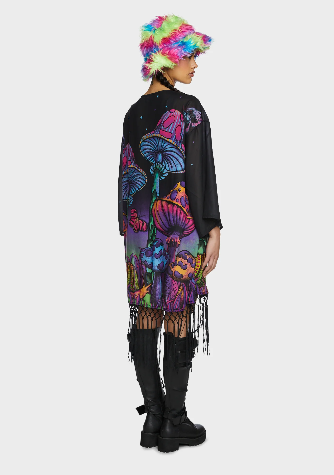 Psychedelic Fairytale Fringe Duster - Image 4
