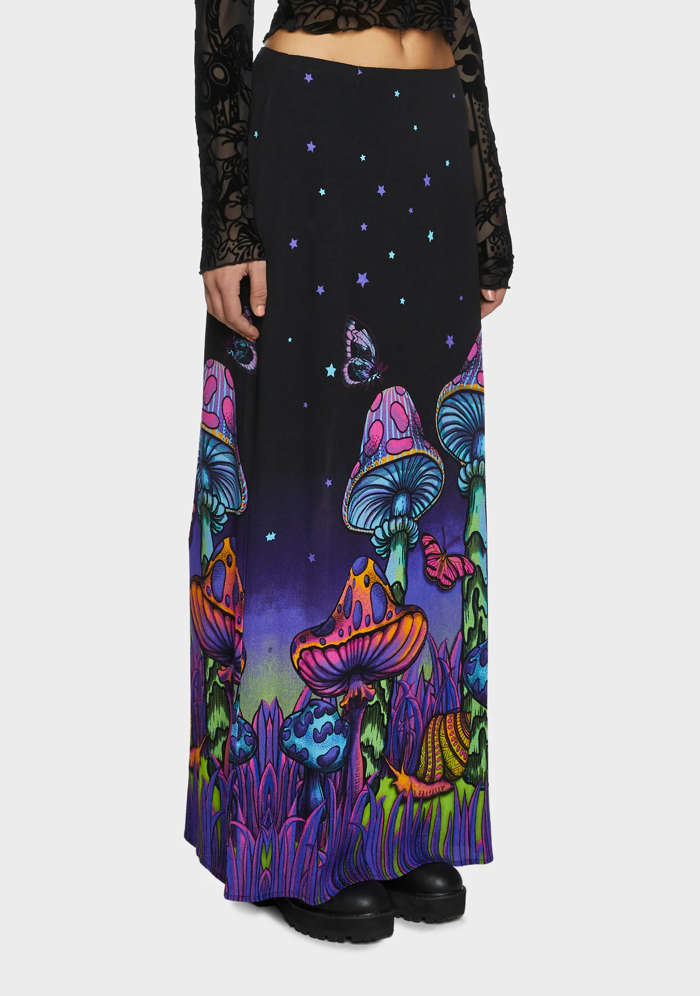 Psychedelic Fairytale Maxi Skirt - Image 3