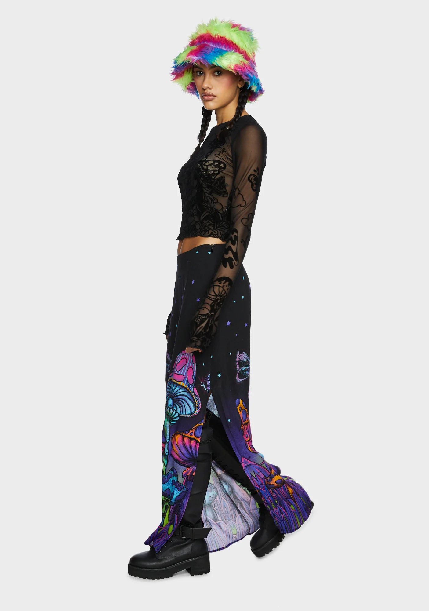 Psychedelic Fairytale Maxi Skirt - Image 5