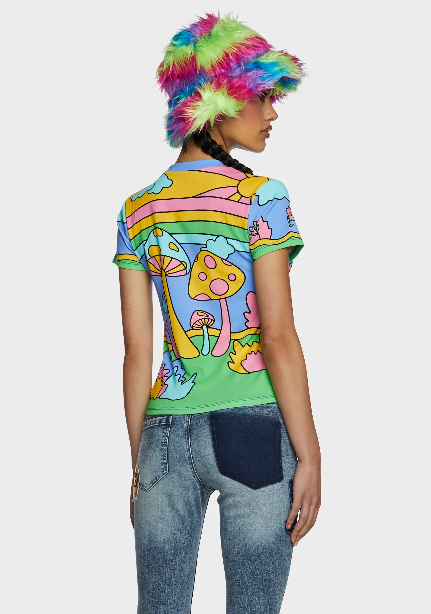 Psychedelic Fantasy Baby Tee - Image 6