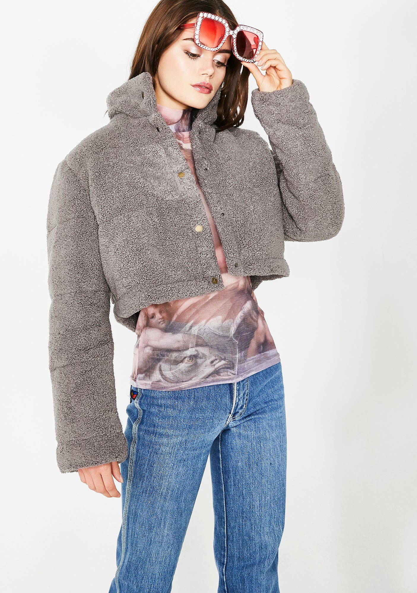Puff Zaddy Cropped Jacket - Image 2