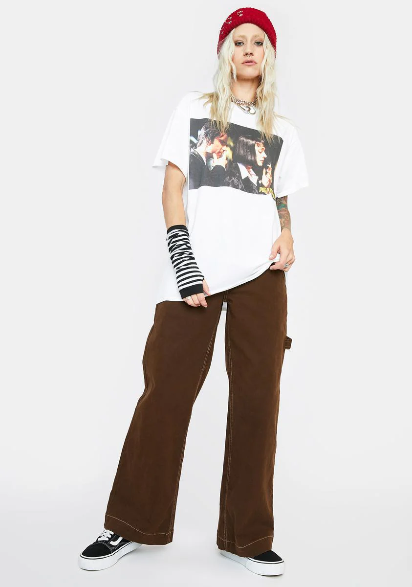 Pulp Fiction Graphic Tee - White - Image 3