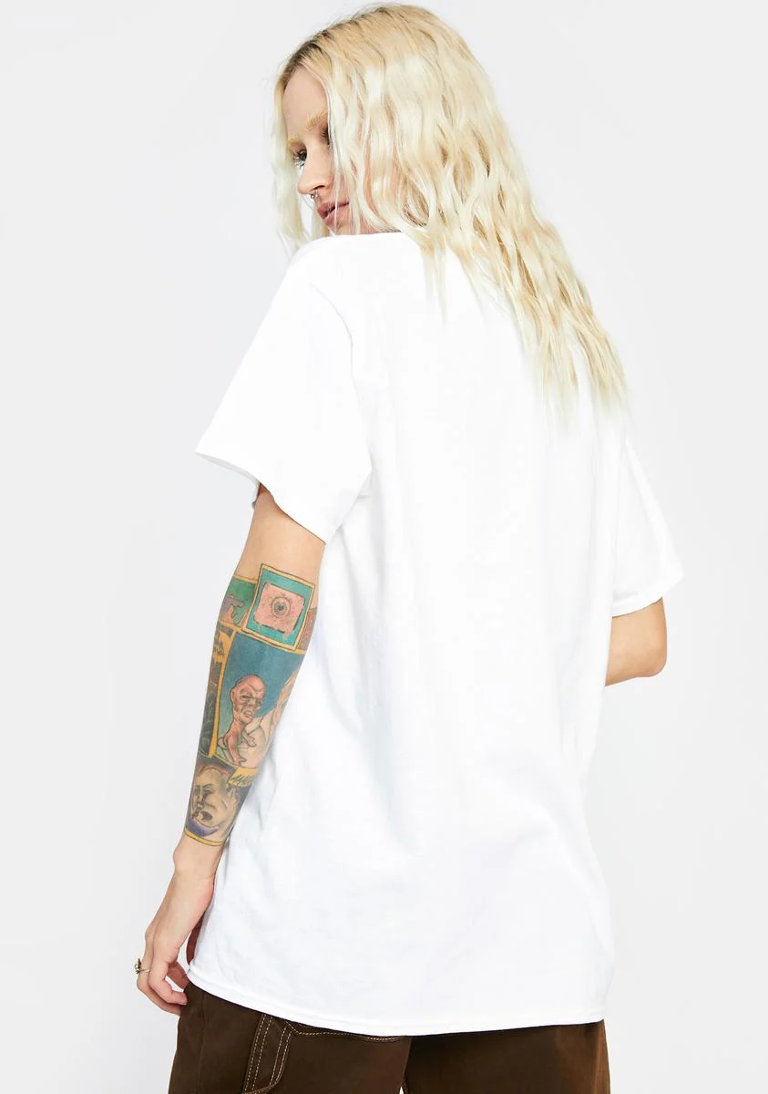 Pulp Fiction Graphic Tee - White - Image 4
