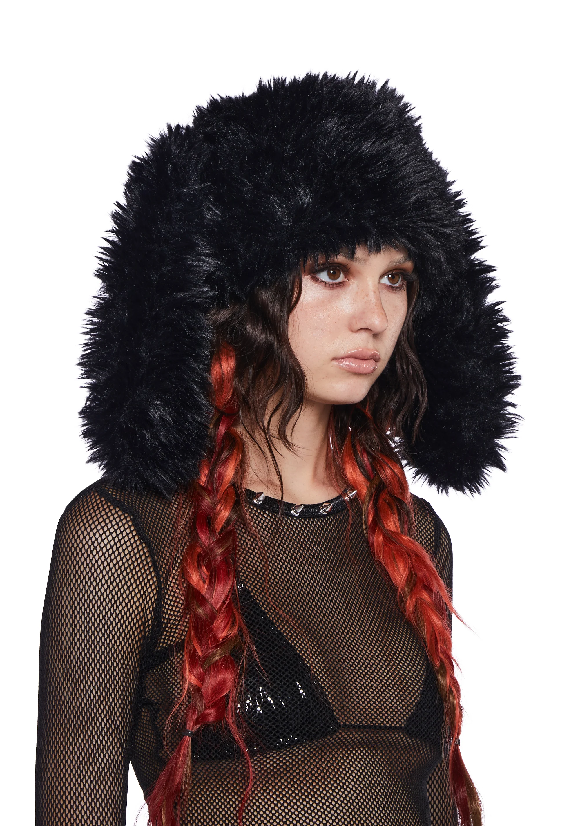 Punk Cutie Rabbit Hat - Black - Image 2