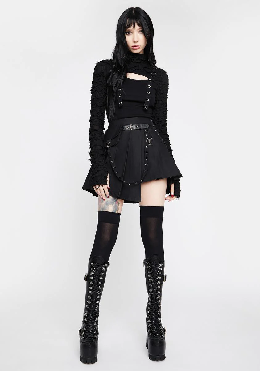 Punk Decadent Eyelet Top - Image 3