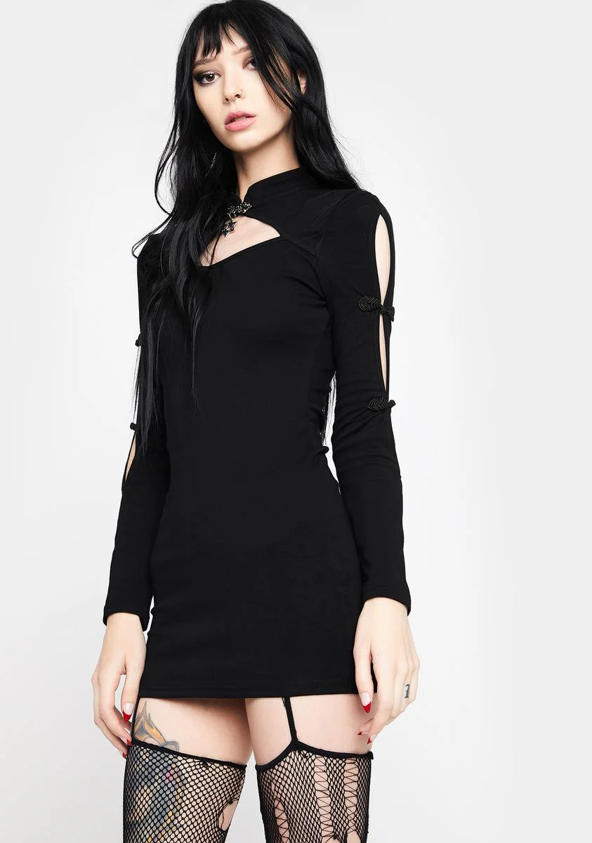 Punk Locomotive Bodycon Dress - Image 2