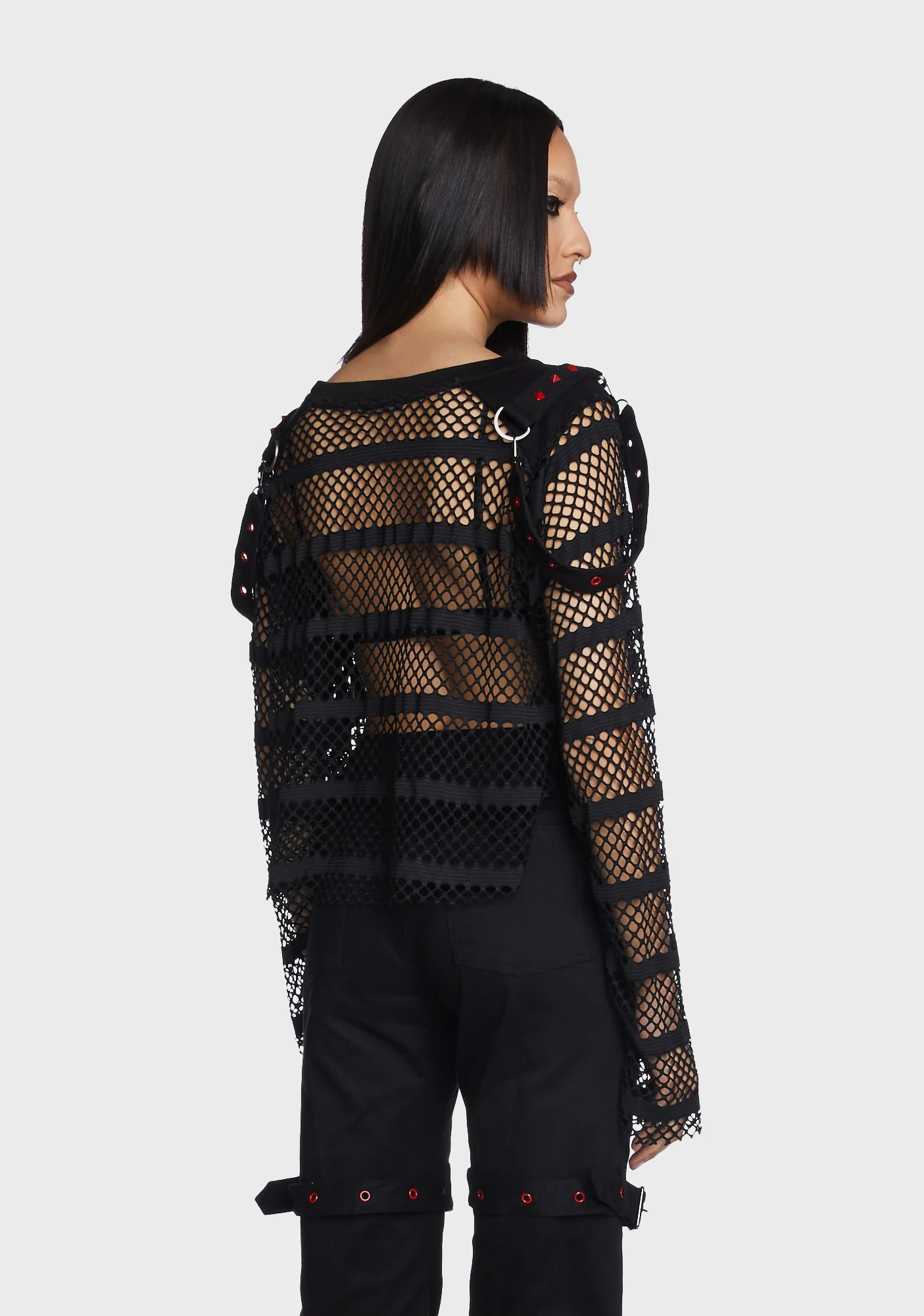 Punk Loose Mesh Shirt - Image 3