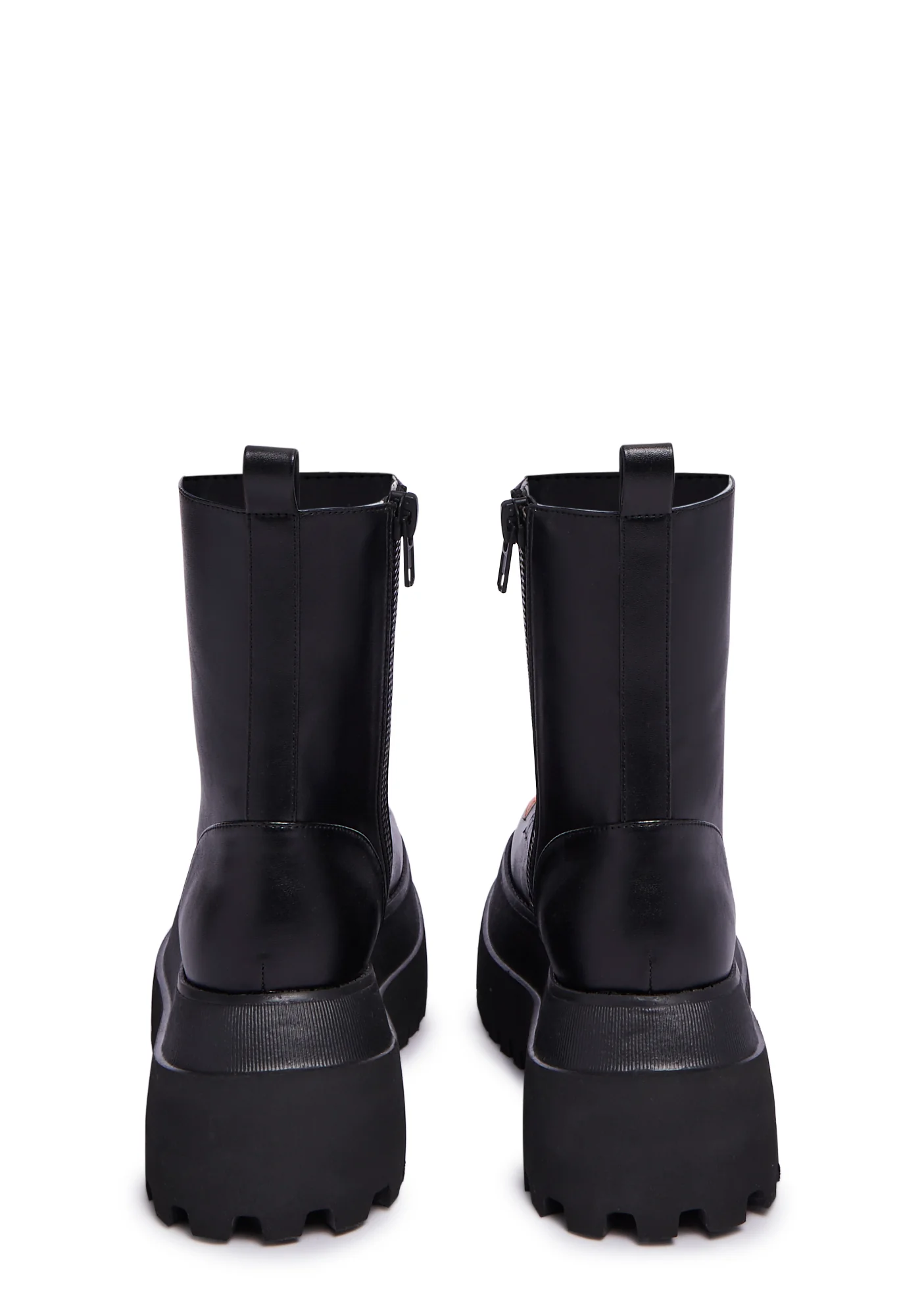 Punk Pumpkin Combat Boots - Image 4